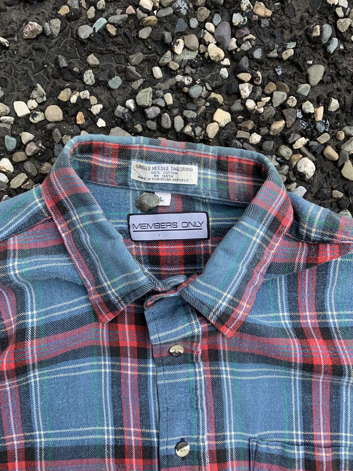 Members Only Vintage 1990’s Members Only Plaid Flannel Buttondown Shirt Size US L / EU 52-54 / 3 - 4 Thumbnail