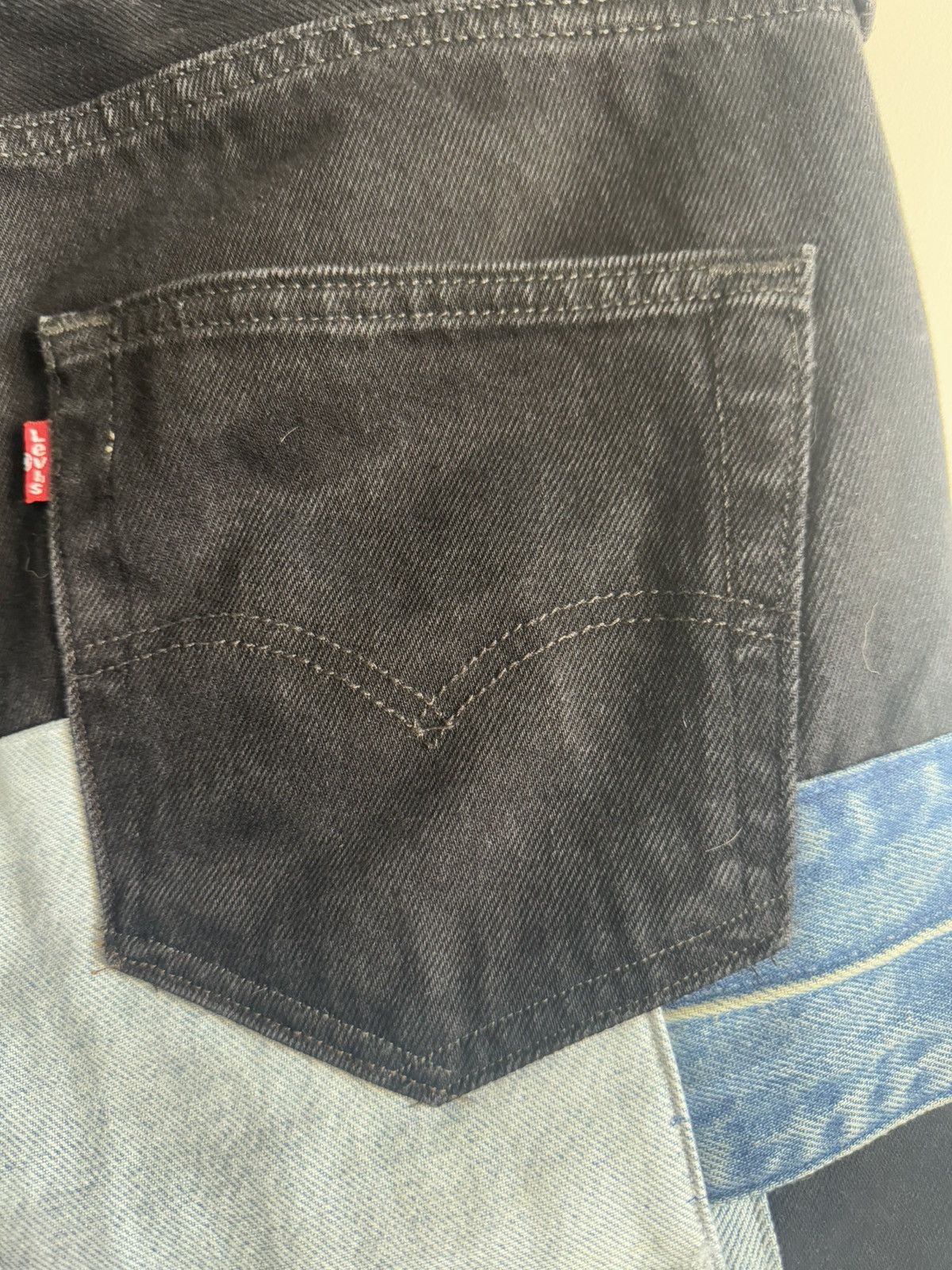 Levi's Custom recycled Levis jeans patchwork denim Size US 32 / EU 48 - 11 Thumbnail