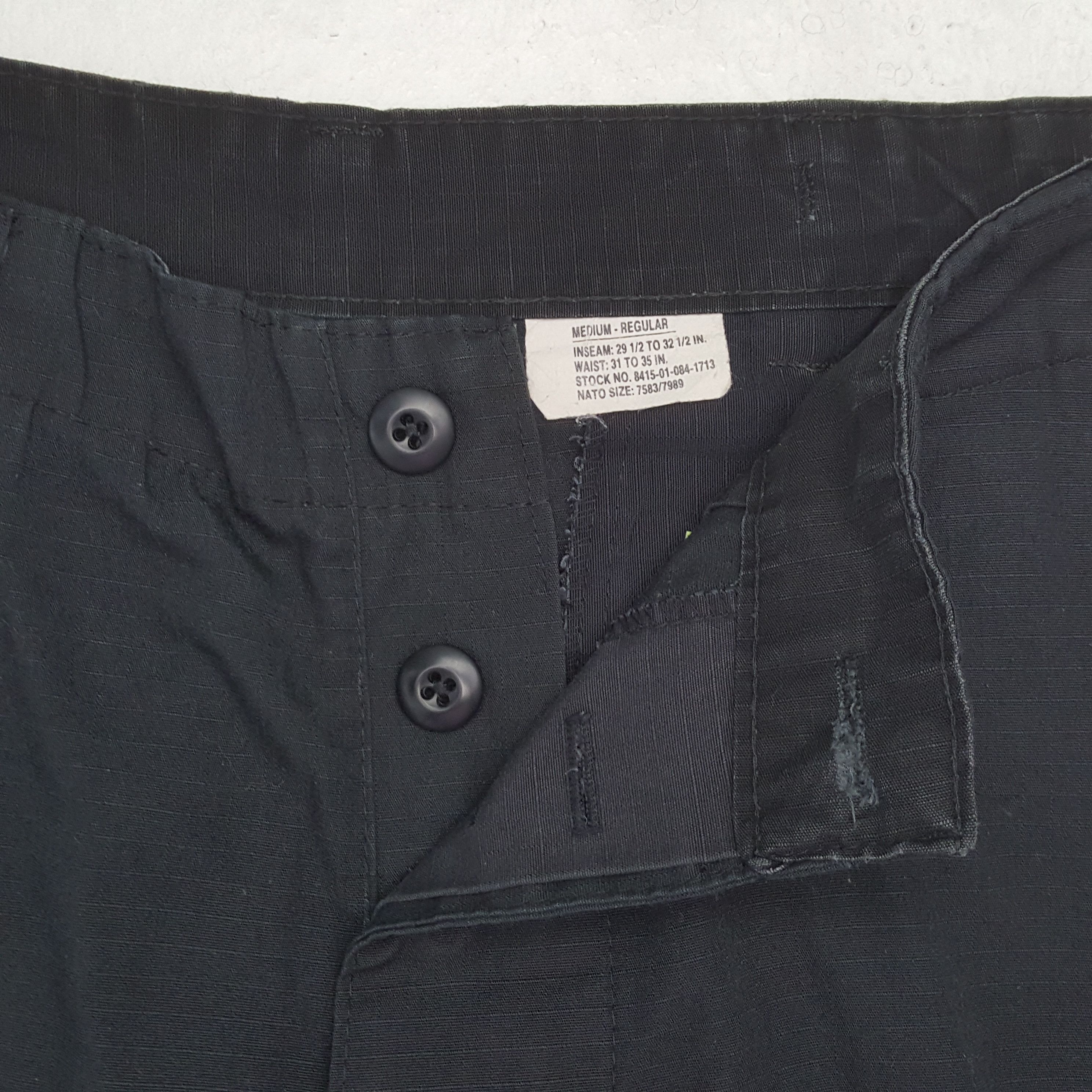 Vintage Black Cargo Style Streetwear Pants RR9 Size US 30 / EU 46 - 12 Thumbnail