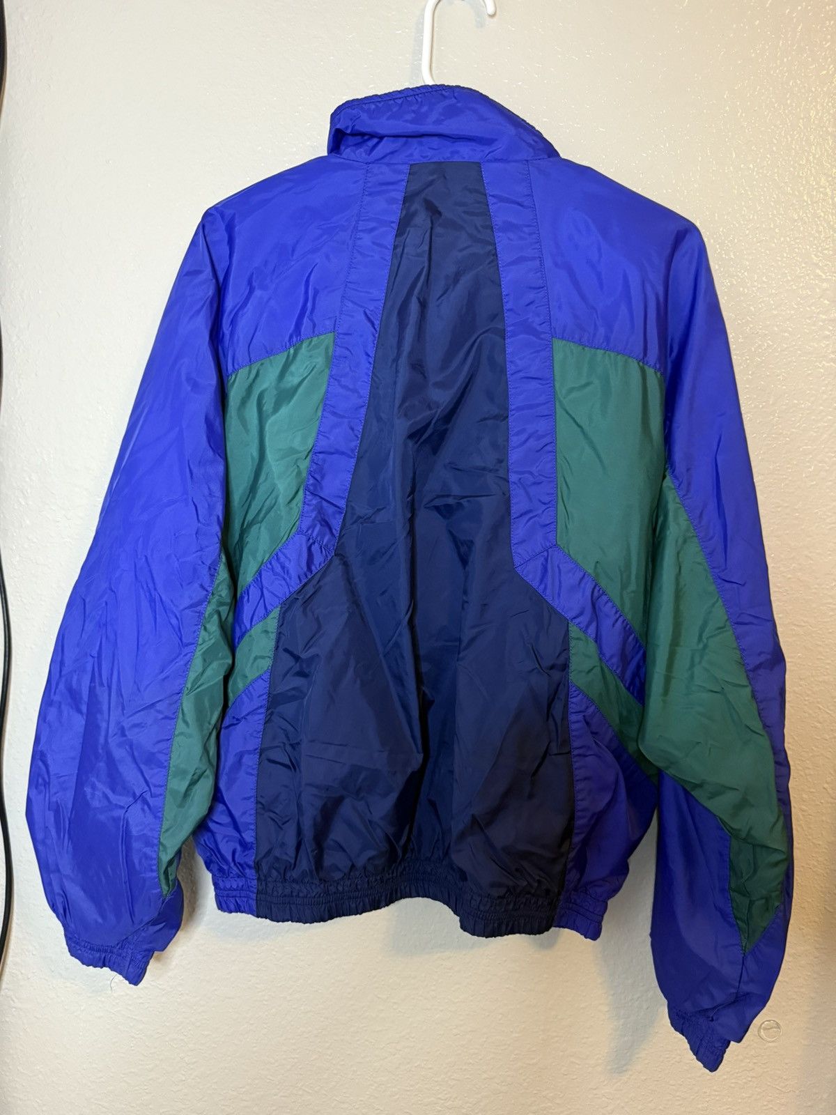 Nike Vintage Blue & Green Nike Windbreaker Size US M / EU 48-50 / 2 - 2 Thumbnail