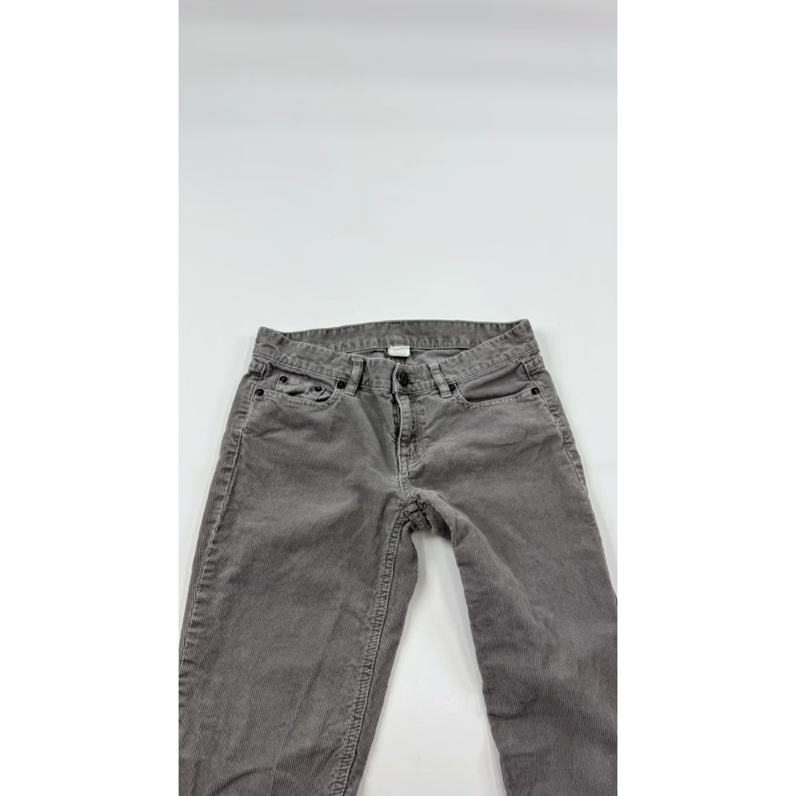 J.Crew J.Crew Pants Womens 24S Gray City Fit Corduroy Straight Leg Chino Petite Casual Size 42" / US 20 - 2 Thumbnail