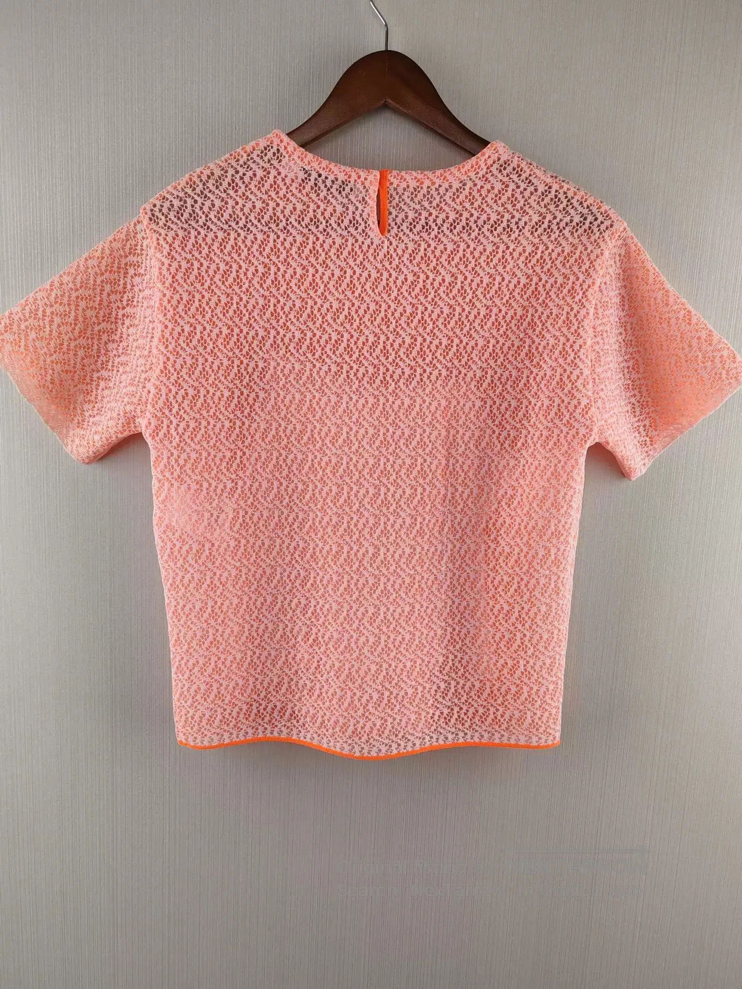 Dior dior pink sheer silk short sleeve top. Size US S / EU 44-46 / 1 - 2 Thumbnail