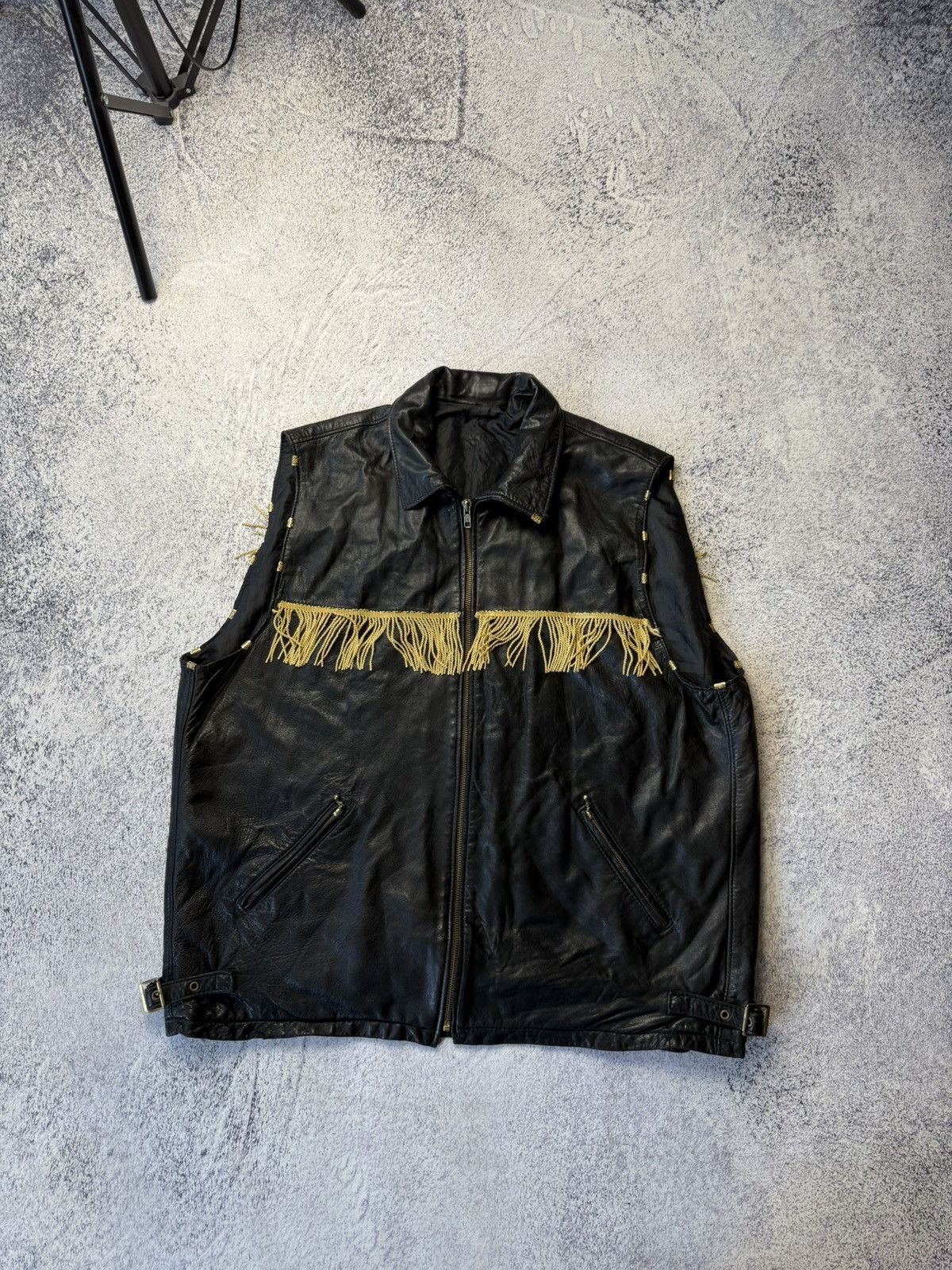 Reel Legends Vintage Vest Real Leather Elvis Y2K Size US L / EU 52-54 / 3 - 5 Thumbnail
