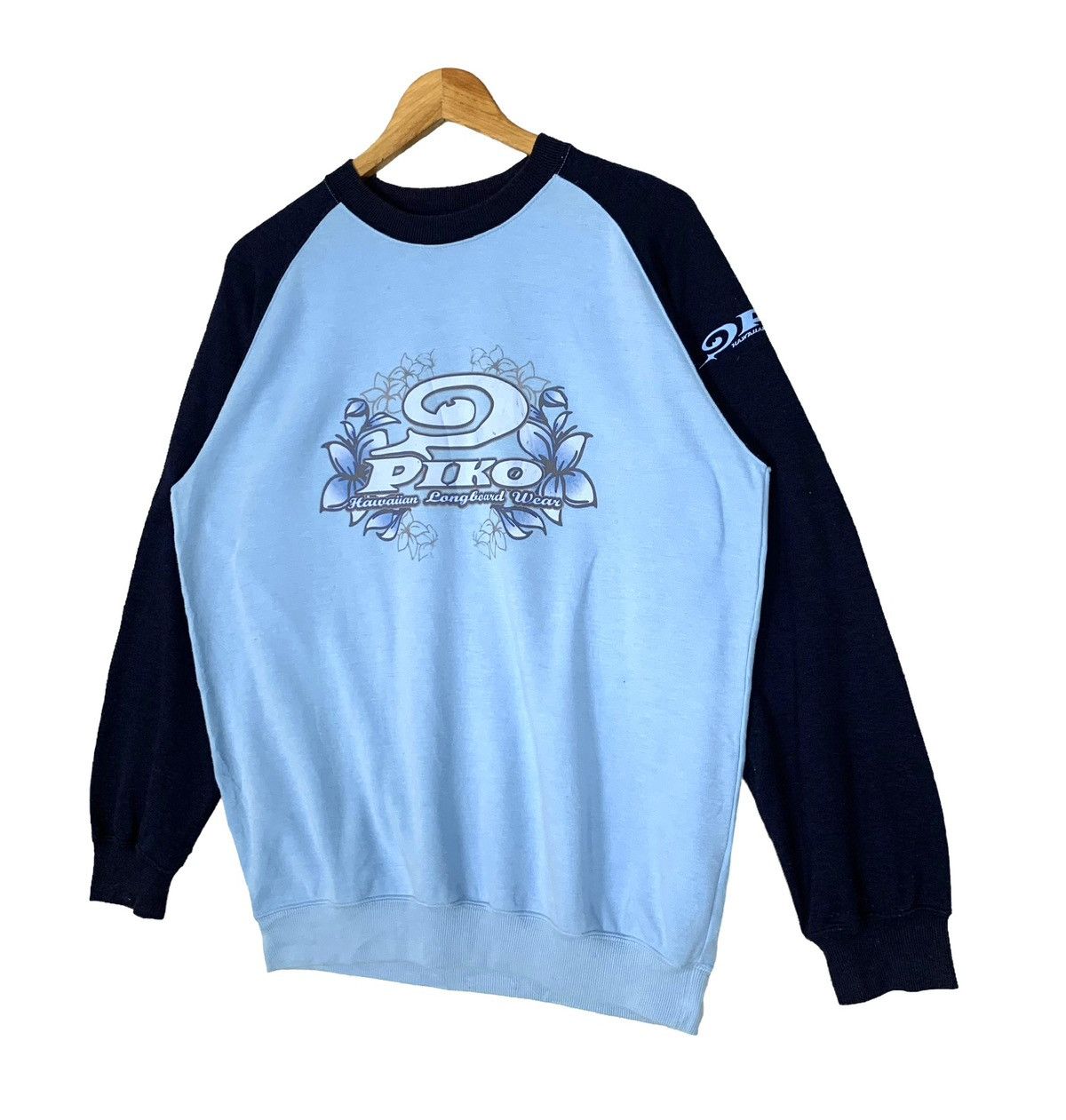Vintage Vintage 90s Piko Hawaiian Longboard Wear Sweatshirt Size US M / EU 48-50 / 2 - 5 Thumbnail