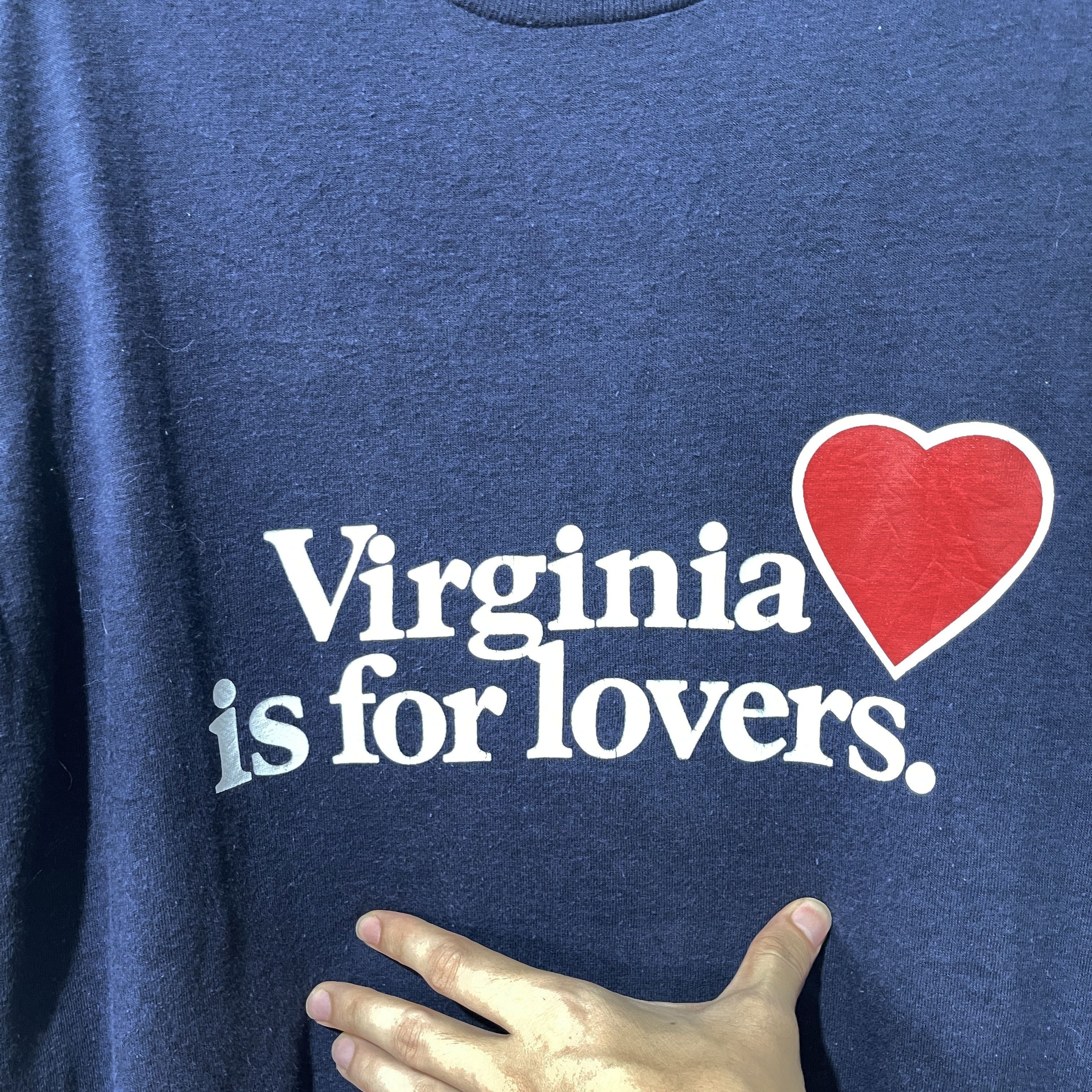 Vintage Vintage 80s Virginia Is For Lovers T-Shirt Size US L / EU 52-54 / 3 - 2 Thumbnail