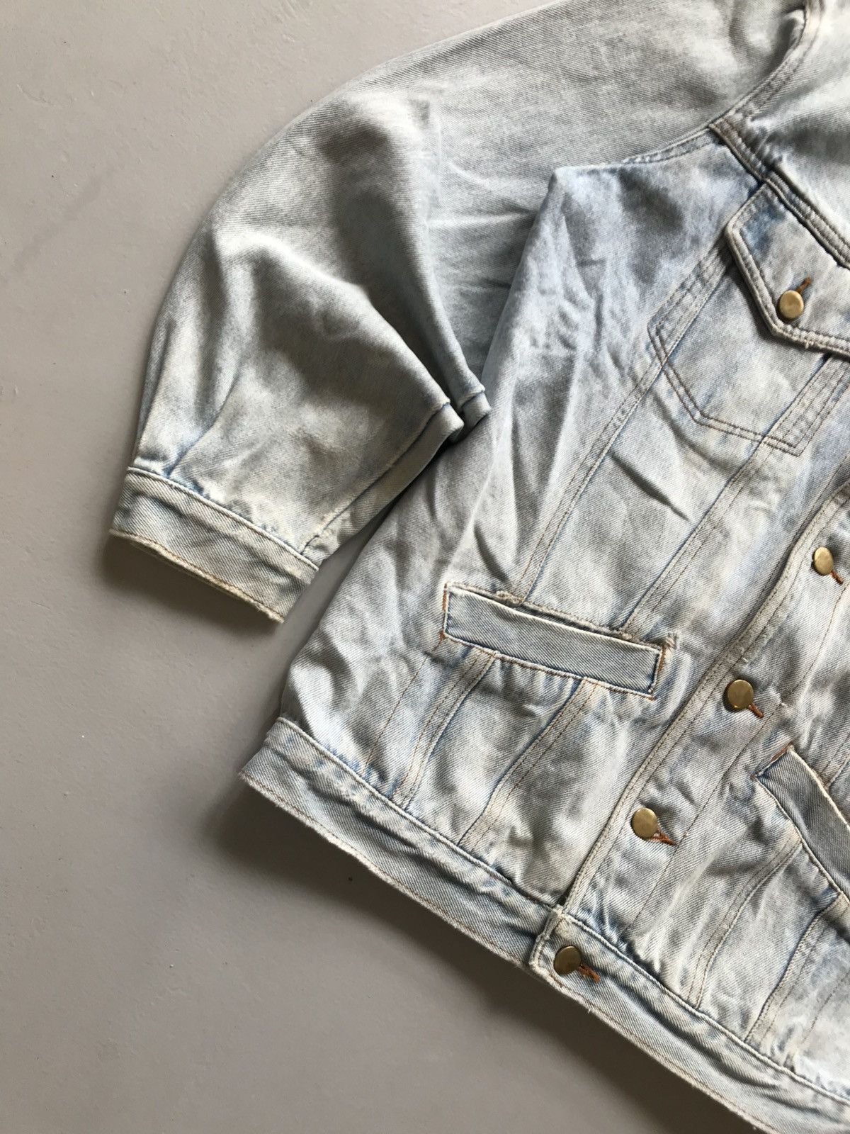 Designer Vintage Hip Hop faded denim jacket Size US S / EU 44-46 / 1 - 13 Thumbnail