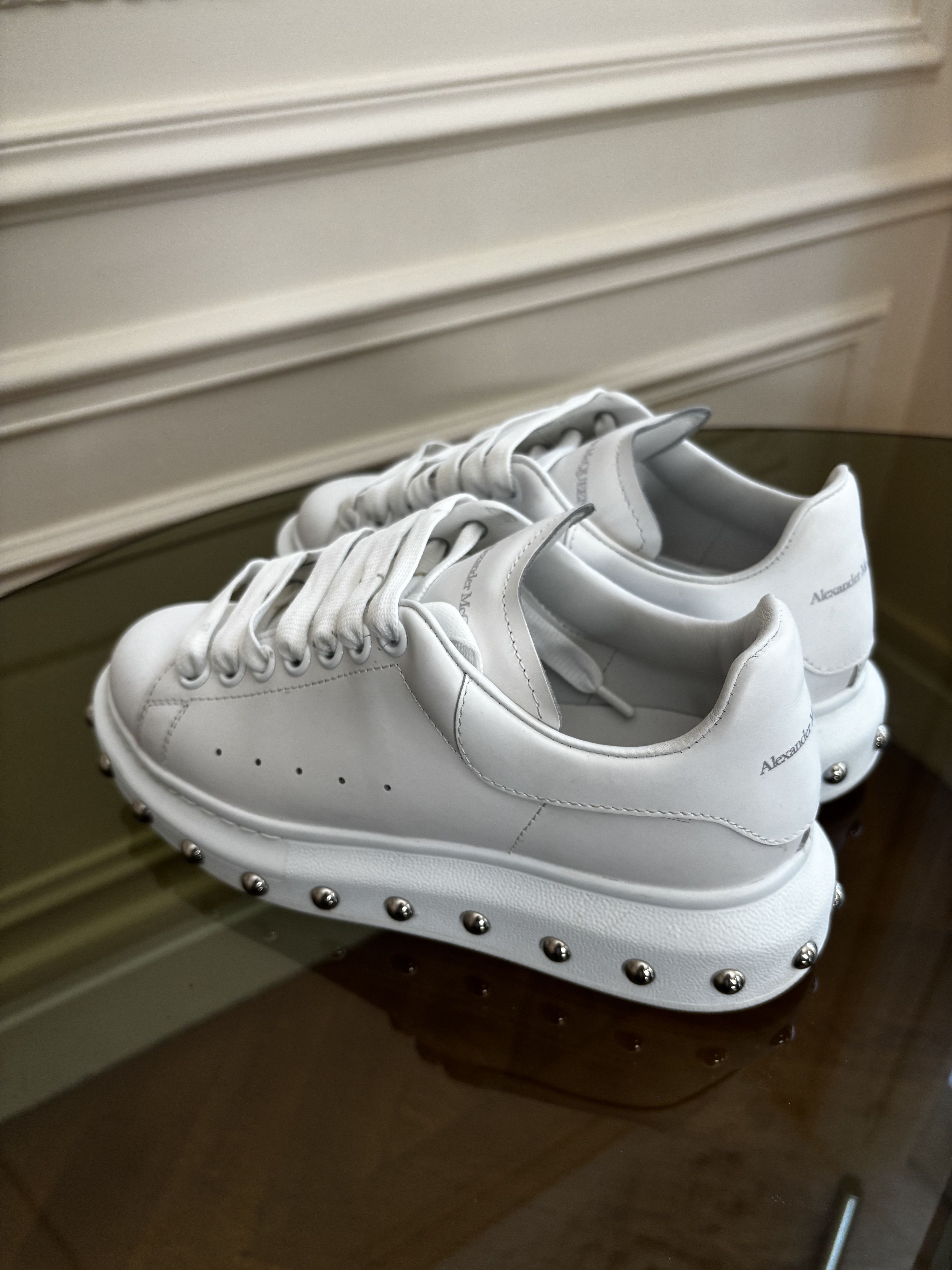 Alexander McQueen Alexander McQueen "Larry" - Studded Silver Sole - EU 36 Size US 6 / IT 36 - 4 Thumbnail