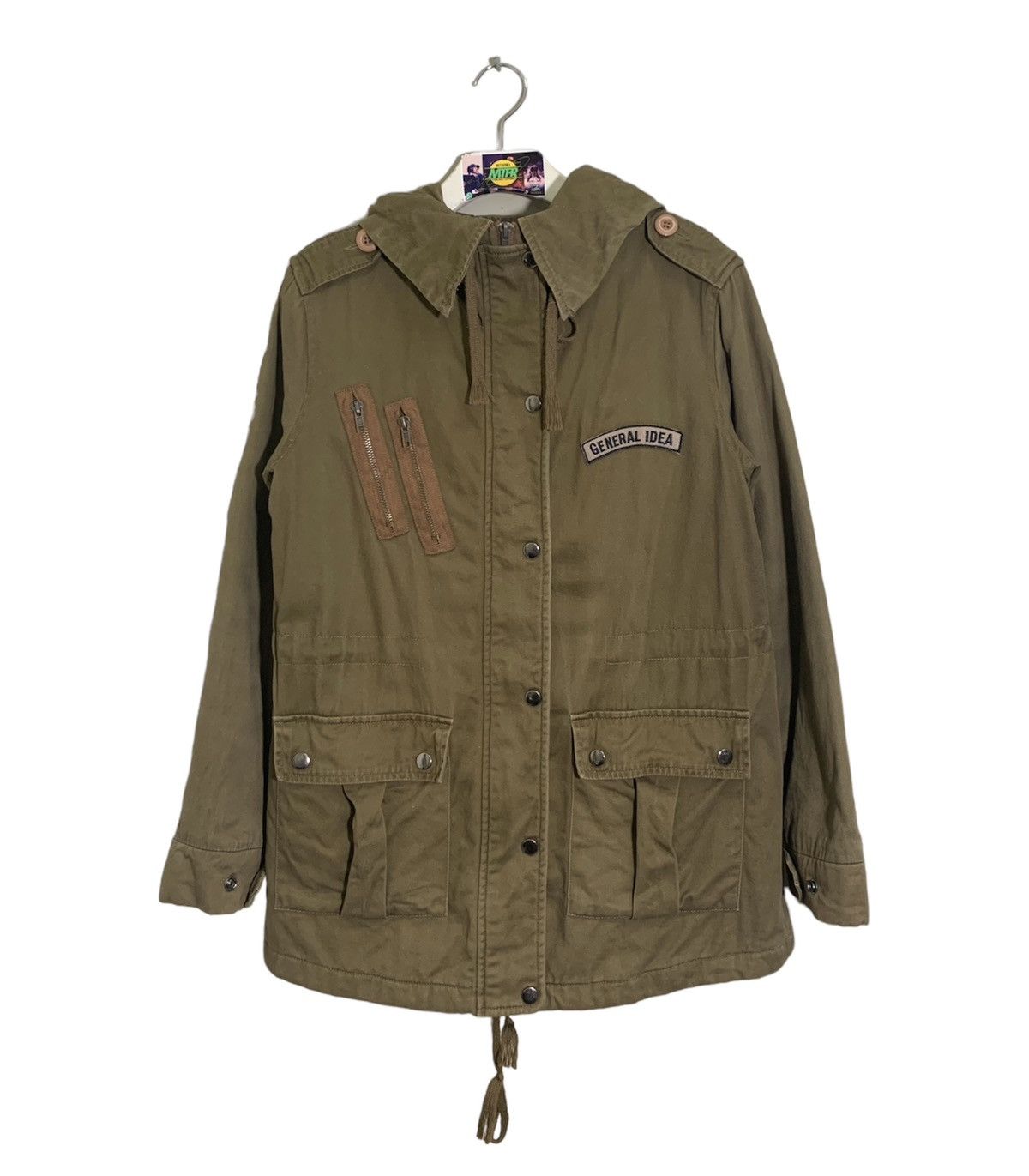 image of Army Of Me x Vintage Unknown Destination Parka Jacket in Beige, Men's (Size Small)