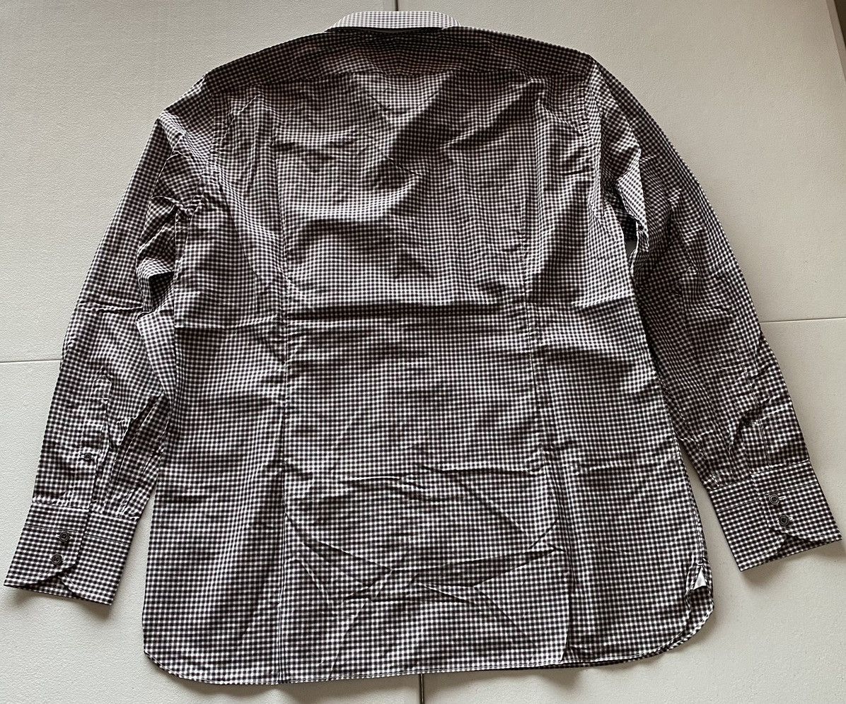 Tom Ford Tom Ford mocha/grey gingham check shirt 45e NWT Size US XXL / EU 58 / 5 - 4 Thumbnail