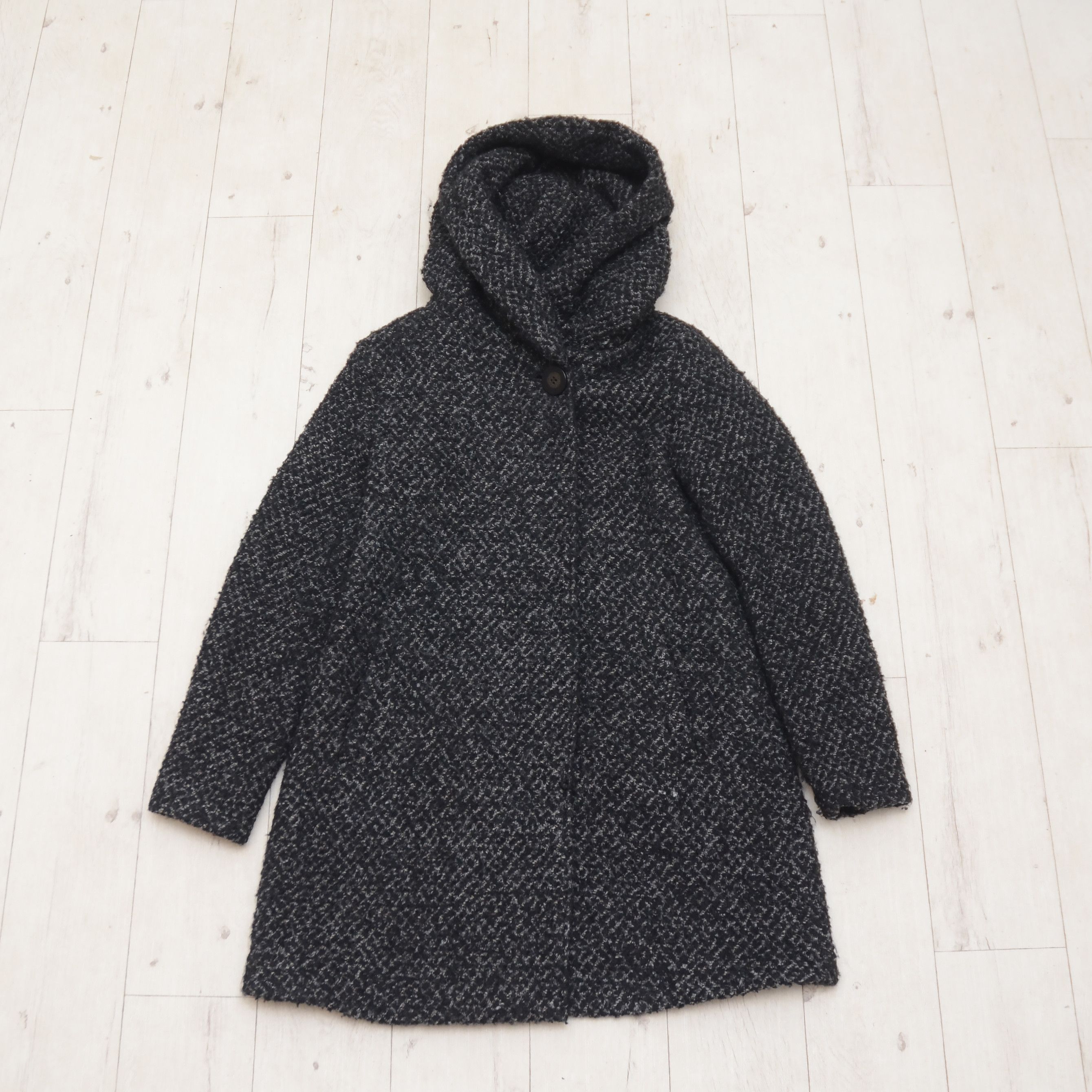 Max Mara Luxury Max Mara Hooded Coat Gray UK 6 US 4 Oversized Size S / US 4 / IT 40 - 2 Thumbnail