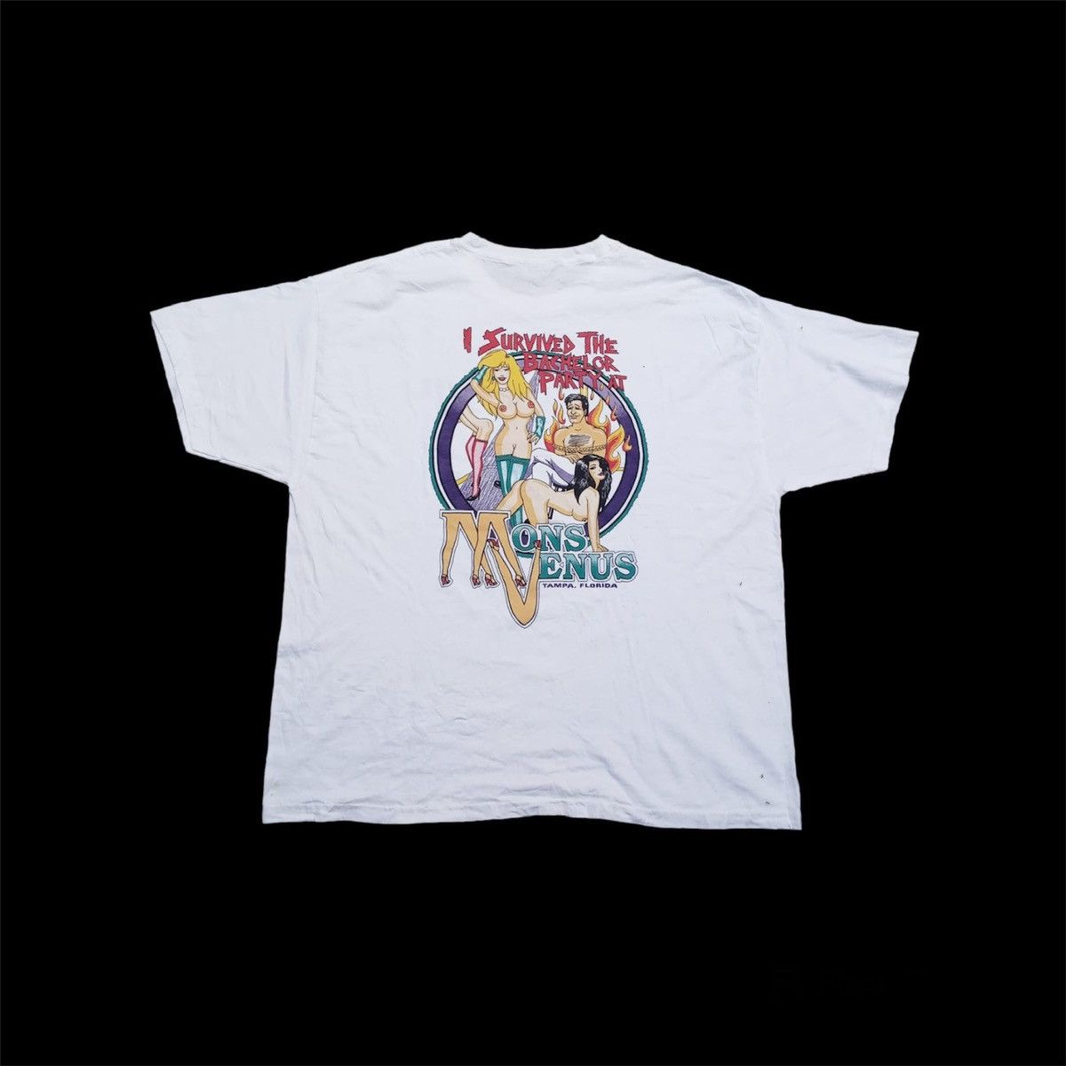 Vintage Vintage I Survived The Bachelor Party At Mons Venus Porn Tee |  Grailed