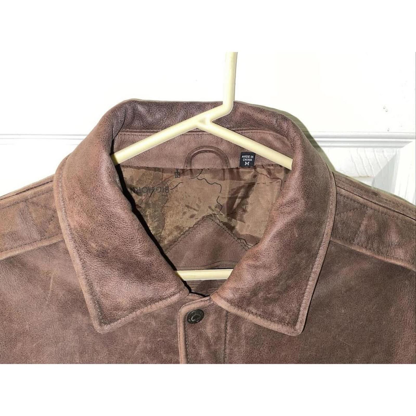 Other Vintage Brown Leather Bomber Jacket Size US M / EU 48-50 / 2 - 2 Thumbnail