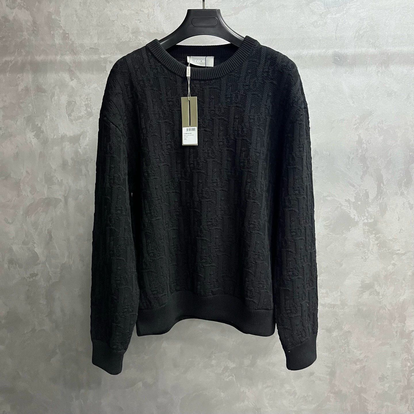 Dior dior black knit crew neck sweater Size US XXL / EU 58 / 5 - 1 Thumbnail