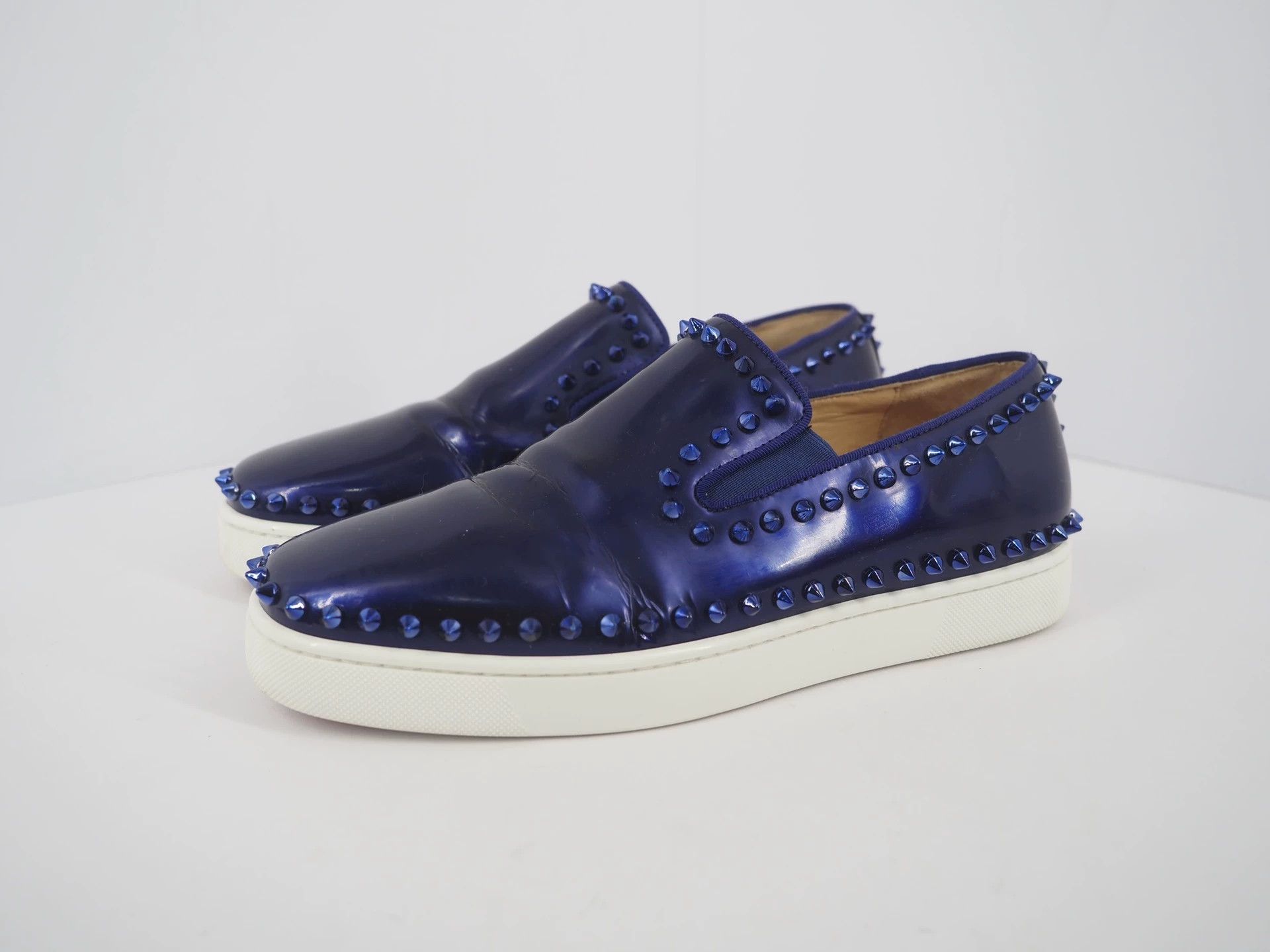 Christian Louboutin Christian Louboutin Pik Boat Purple sz40 Size US 8 / EU 41 - 1 Thumbnail