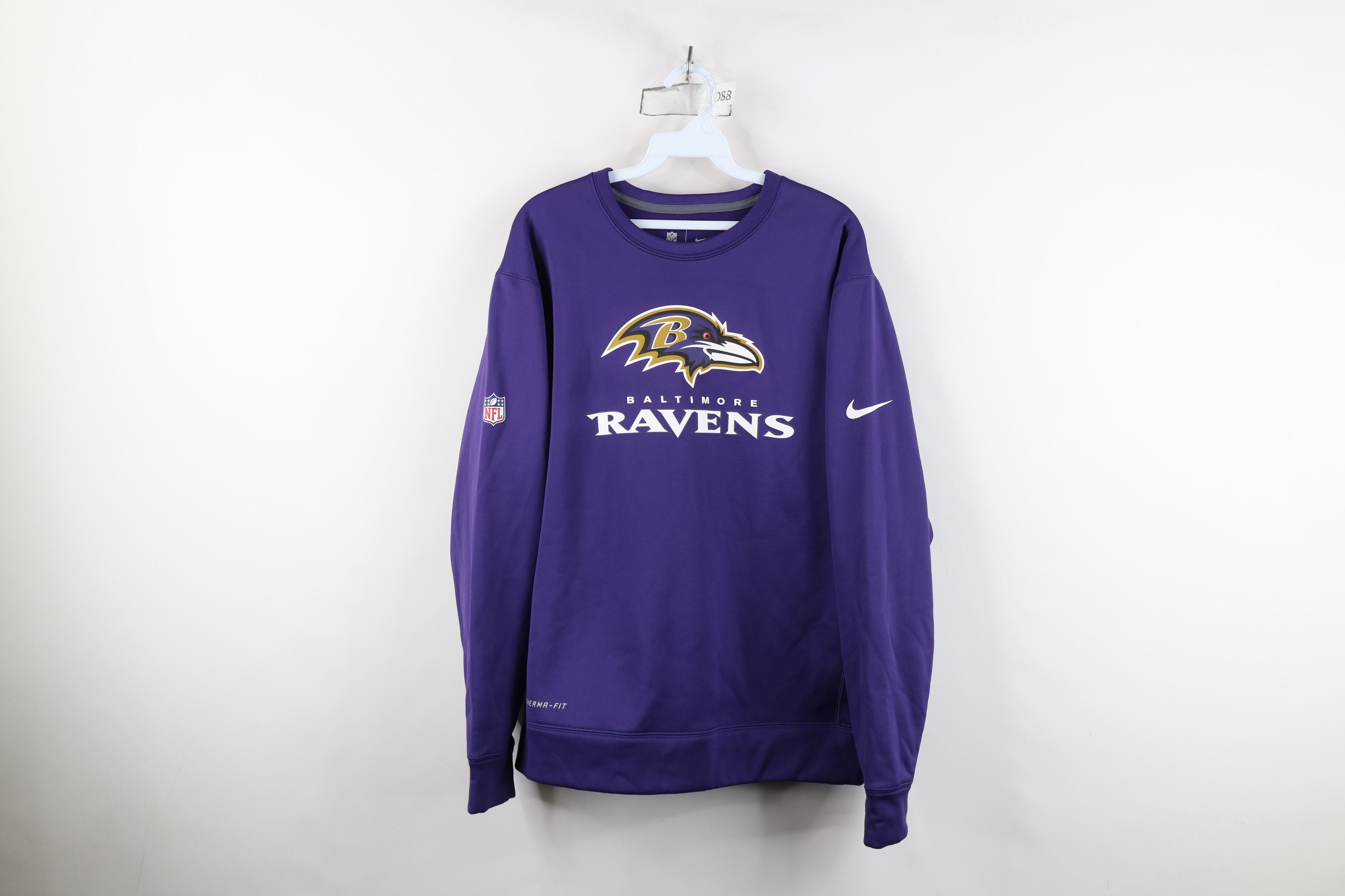 Nike Nike On Field Ravens Football Crewneck Sweatshirt Purple Size US M / EU 48-50 / 2 - 1 Thumbnail