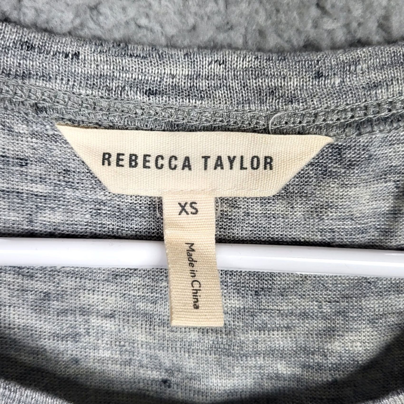 Rebecca Taylor Rebecca Taylor Women's Knit Top 3/4 Sleeve Size XS Linen Gray Round Neck Casual Basic All Seasons Knit Top Mens Womens Girls Size XS / US 0-2 / IT 36-38 - 2 Thumbnail