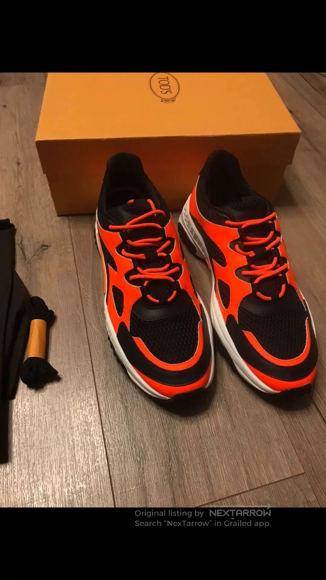 Tod's TOD'S Black Orange White Dad Shoes. Size US 10 / EU 43 - 1 Thumbnail