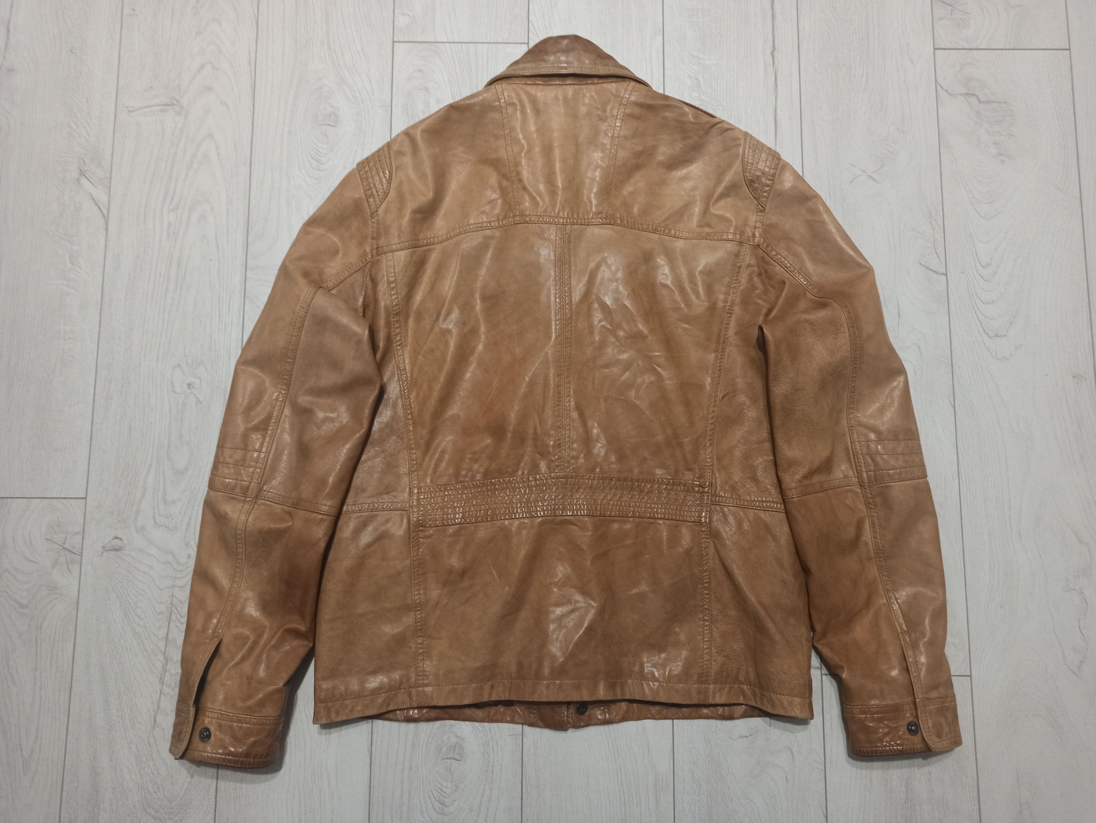 Genuine Leather Trapper Lamb Nappa Leather Track Jacket Size US L / EU 52-54 / 3 - 9 Thumbnail