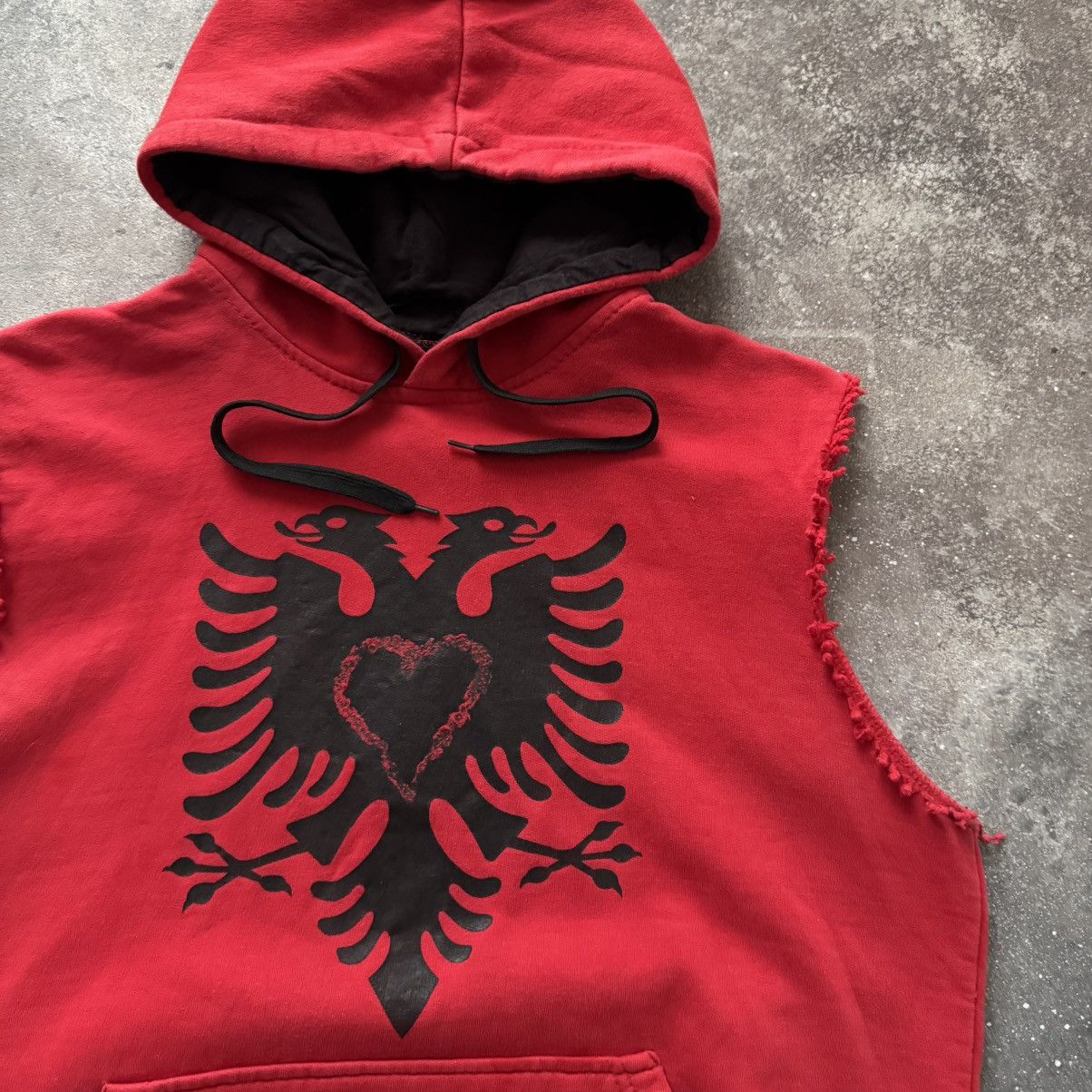 Kanye West × Vintage KANYE VIBE ALBANIA Y2K DISTRESSED HOODED TOP Size US L / EU 52-54 / 3 - 6 Thumbnail