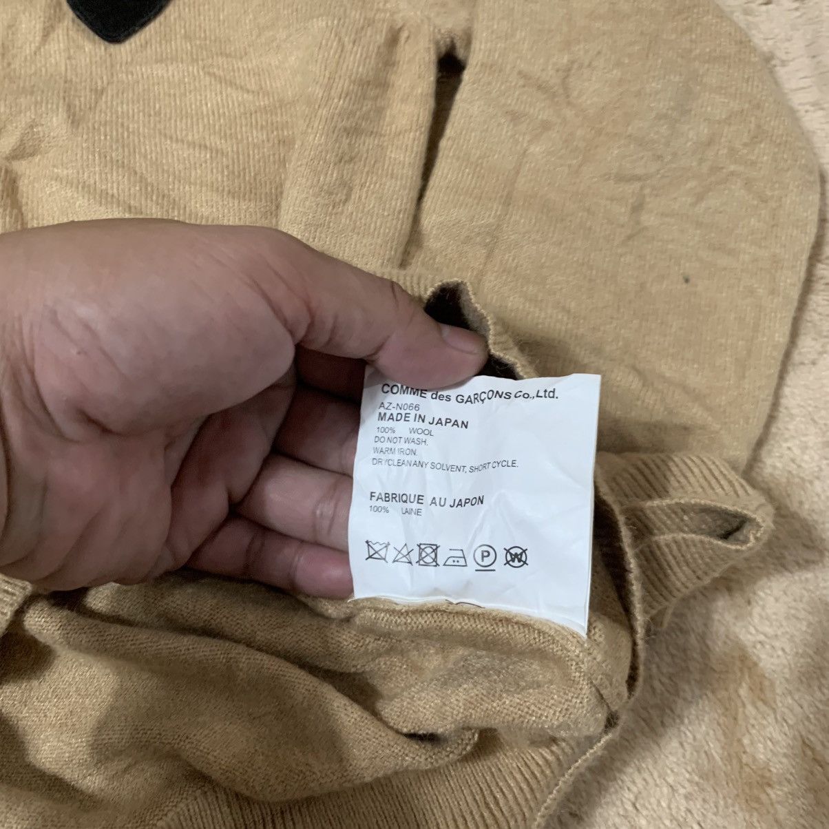 Comme des Garcons PLAY CDG Sweaters Men’s Cardigan (Coffee) Size US S / EU 44-46 / 1 - 5 Thumbnail