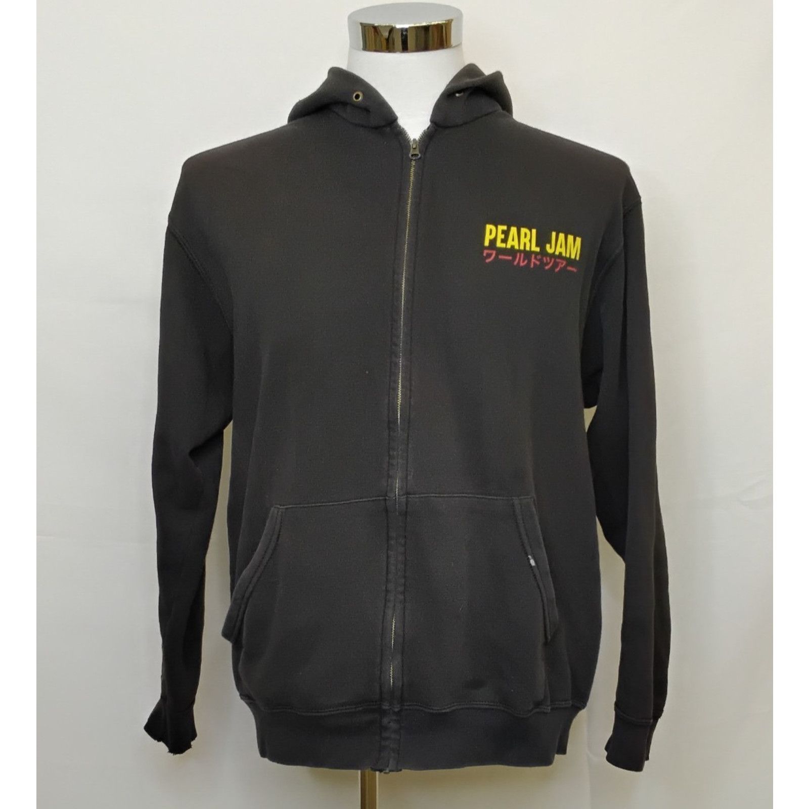 Fruit Of The Loom Pearl Jam 2018 Japan World Tour Hoodie Men's L Black Size US L / EU 52-54 / 3 - 2 Thumbnail