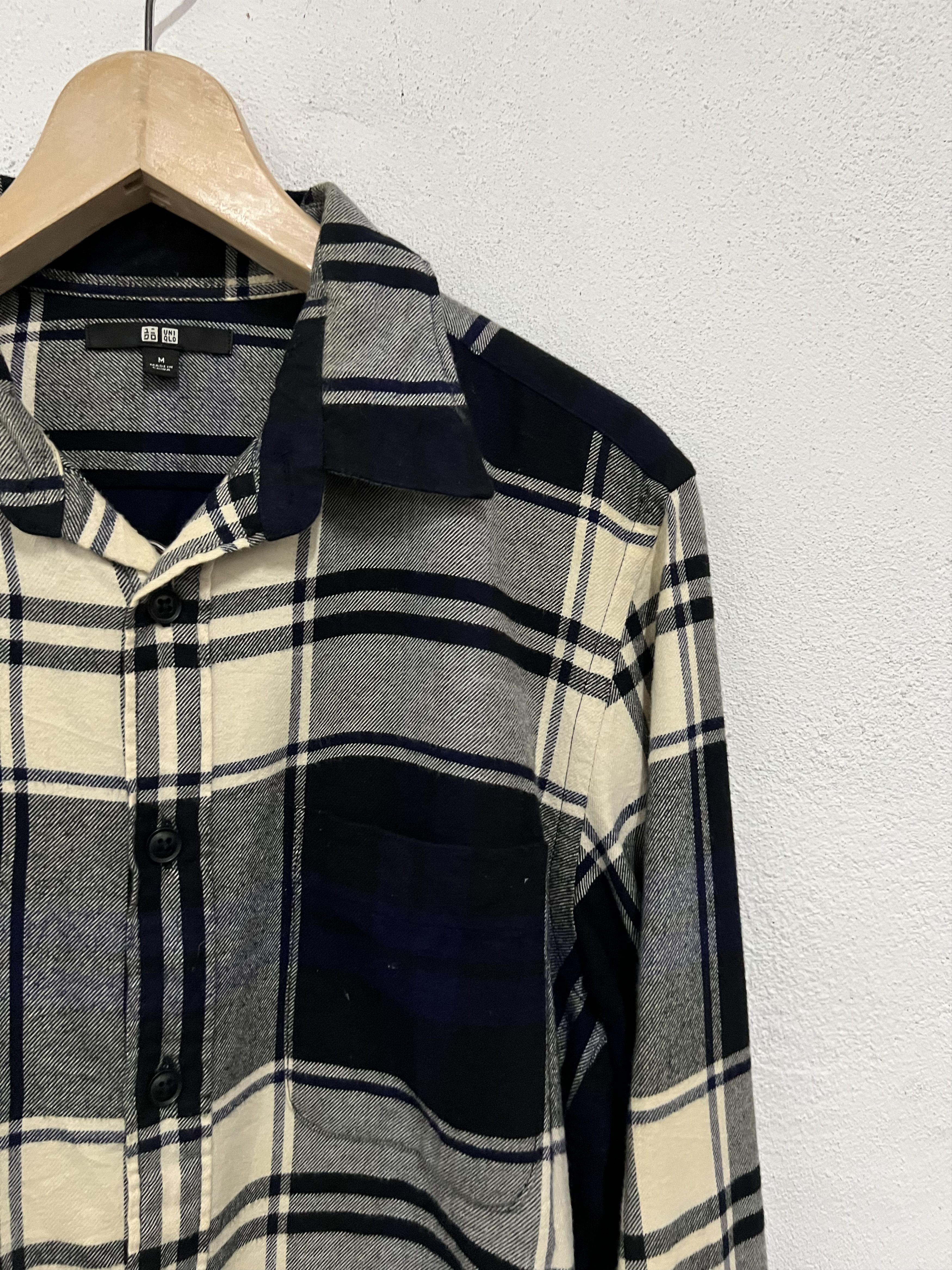 Vintage Japanese Brand Uniqlo Flannel Shirt Button Up Jacket Size US M / EU 48-50 / 2 - 3 Thumbnail