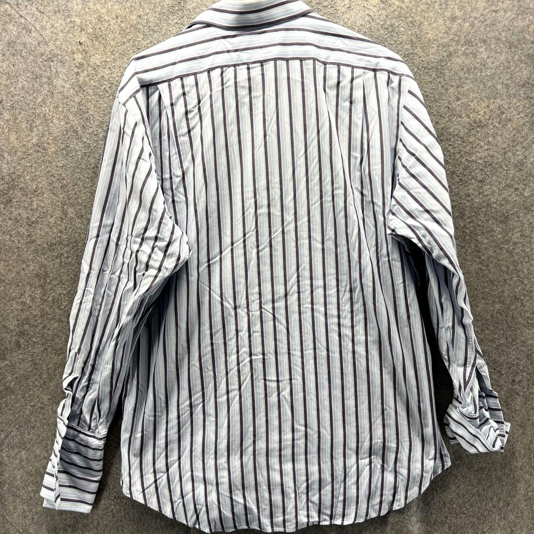 Polo Ralph Lauren VINTAGE Ralph Lauren Shirt Mens 15.5 33 Blue Purple Stripe Curham Classic Oxford Size US L / EU 52-54 / 3 - 2 Thumbnail
