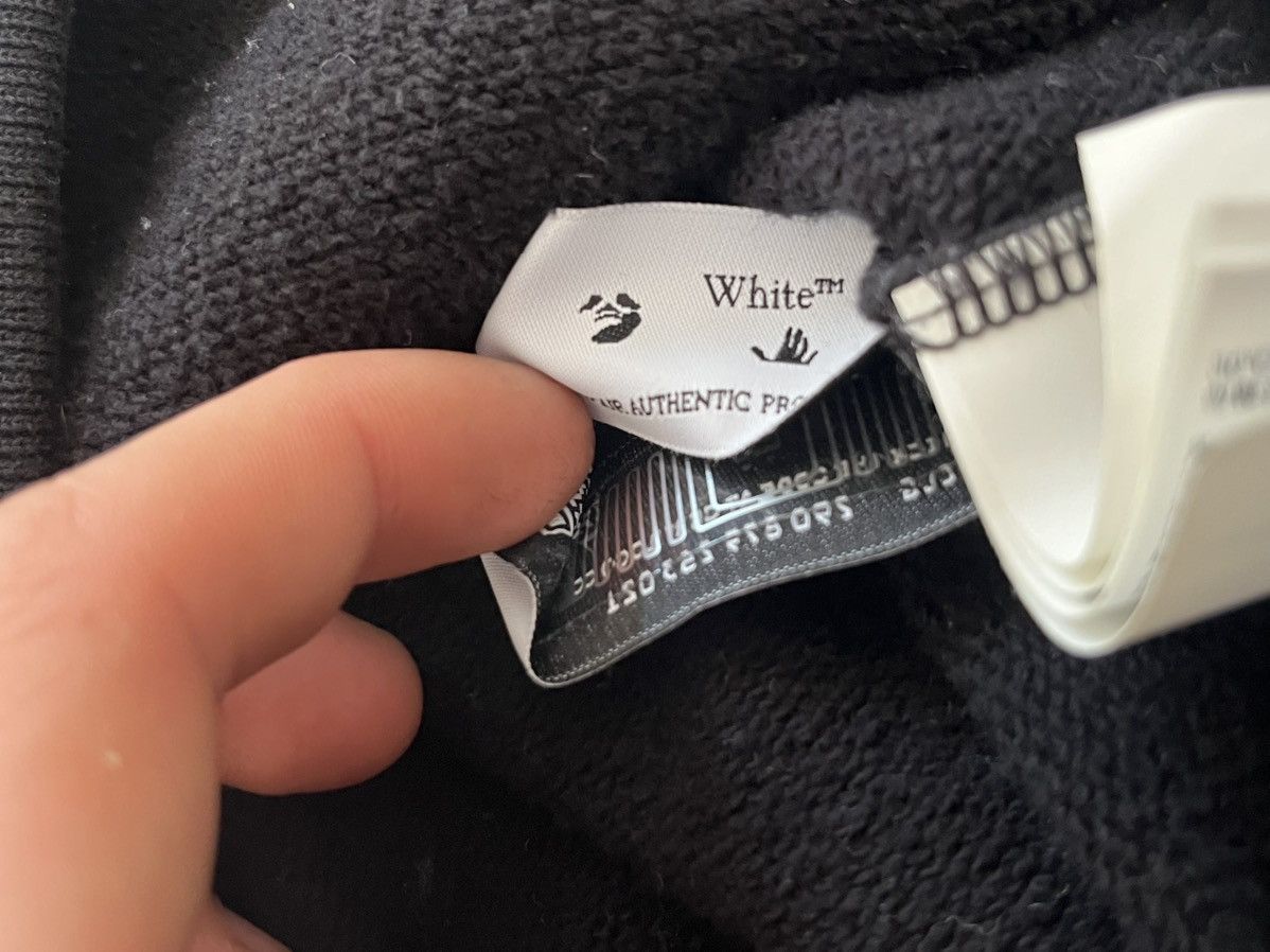 Off-White Off White allover logo oversize fit black hoodie Size US M / EU 48-50 / 2 - 9 Thumbnail