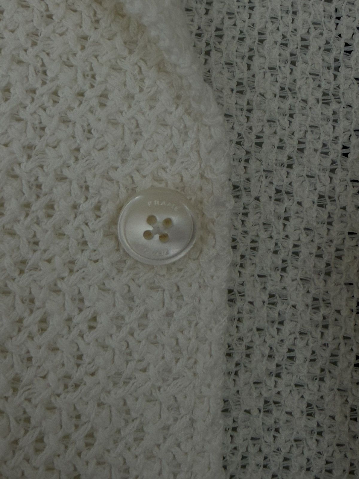 Frame Frame Cream Knit Short Sleeve Shirt Size US S / EU 44-46 / 1 - 5 Thumbnail