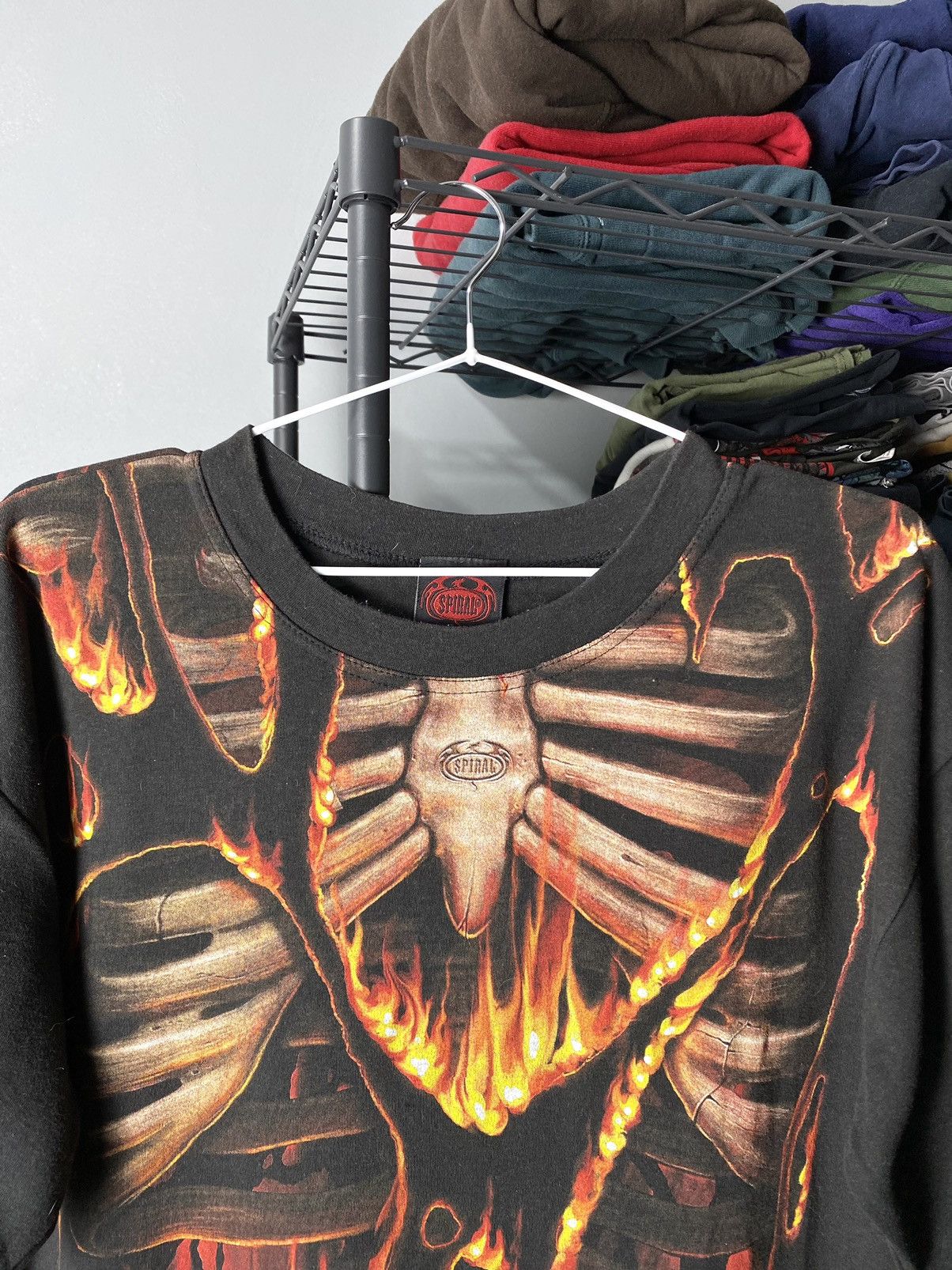 Band Tees Rare! 90’s Vintage Skeleton Outdoor Sun faded T Shirt Size US M / EU 48-50 / 2 - 2 Thumbnail
