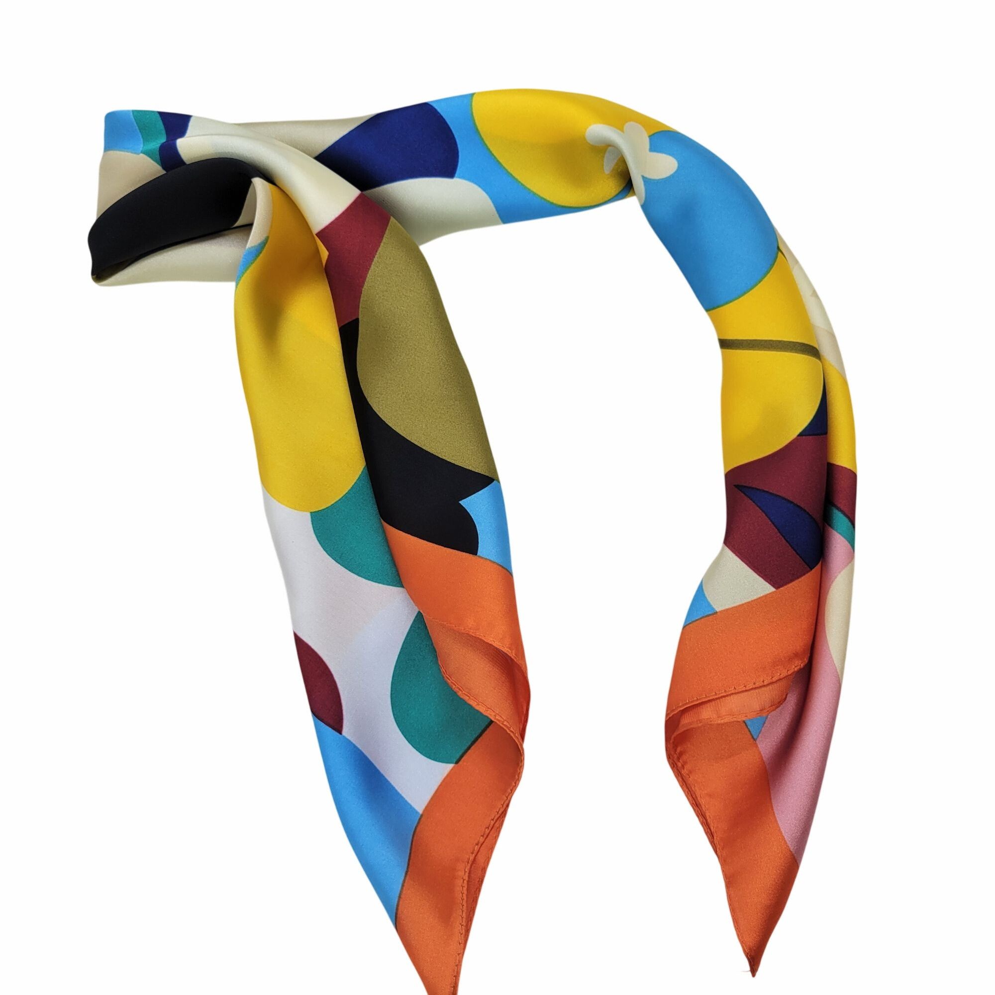 Other Elegant Bandana Square Scarf MULTICOLOR Pride Abstract Flowe Size ONE SIZE - 3 Thumbnail