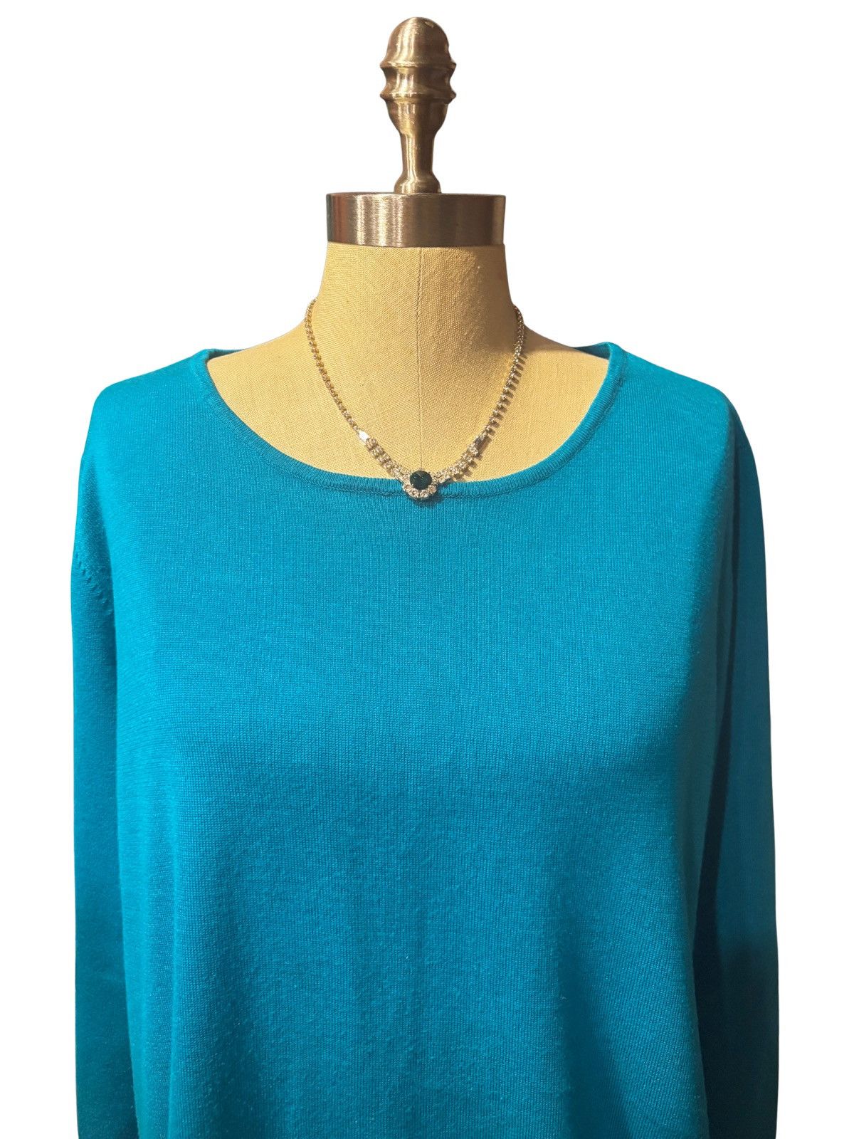 Other Women’s blue Top.wt7991 Size XXL / US 16-18 / IT 52-54 - 2 Thumbnail