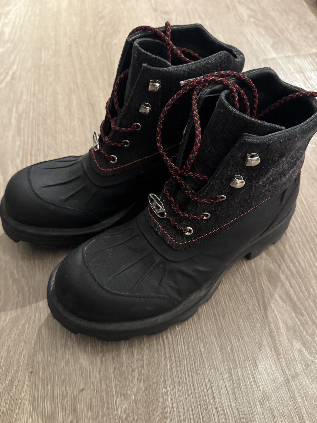 Diesel Diesel Black D-Hammer Abt D Boots Diesel Size US 8.5 / EU 41-42 - 1 Thumbnail