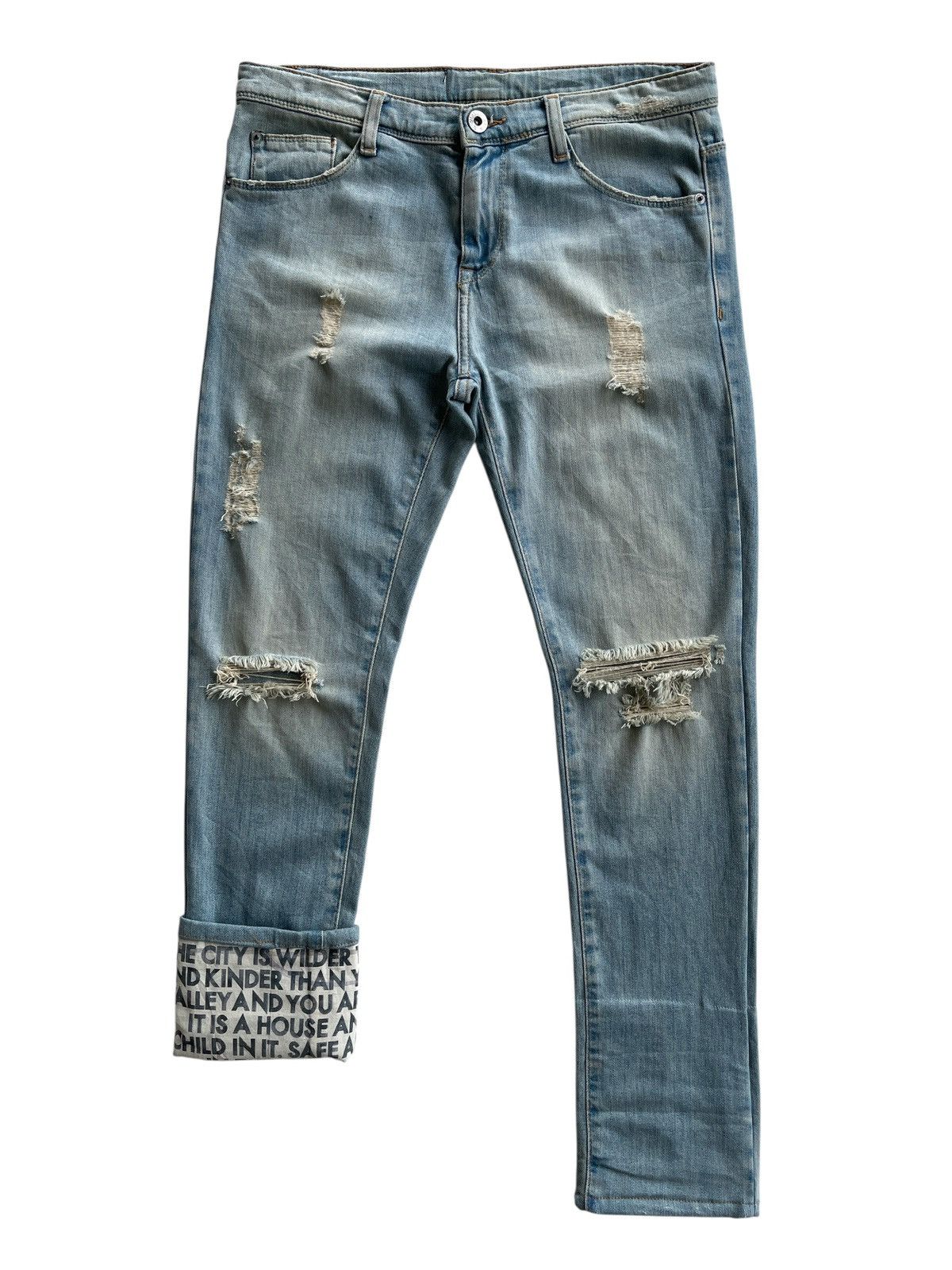 EACH x OTHER Each X Other Paris Boyfriend Distressed Jeans Size 31" - 4 Thumbnail