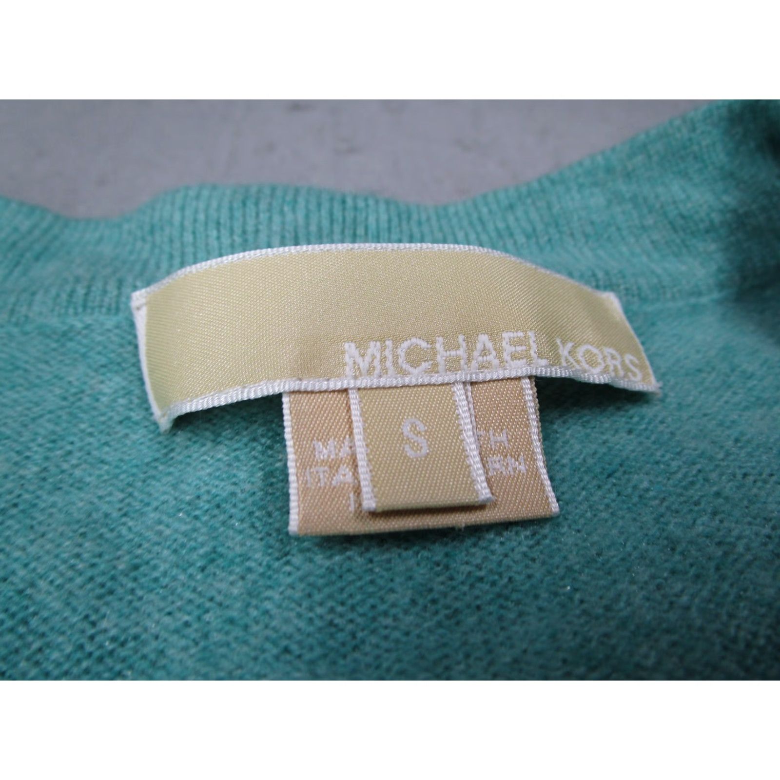 Michael Kors Michael Kors Women's Sweater Small Blue Cashmere Blend Button-Up Cardigan Long Sleeve Classic Size S / US 4 / IT 40 - 3 Thumbnail