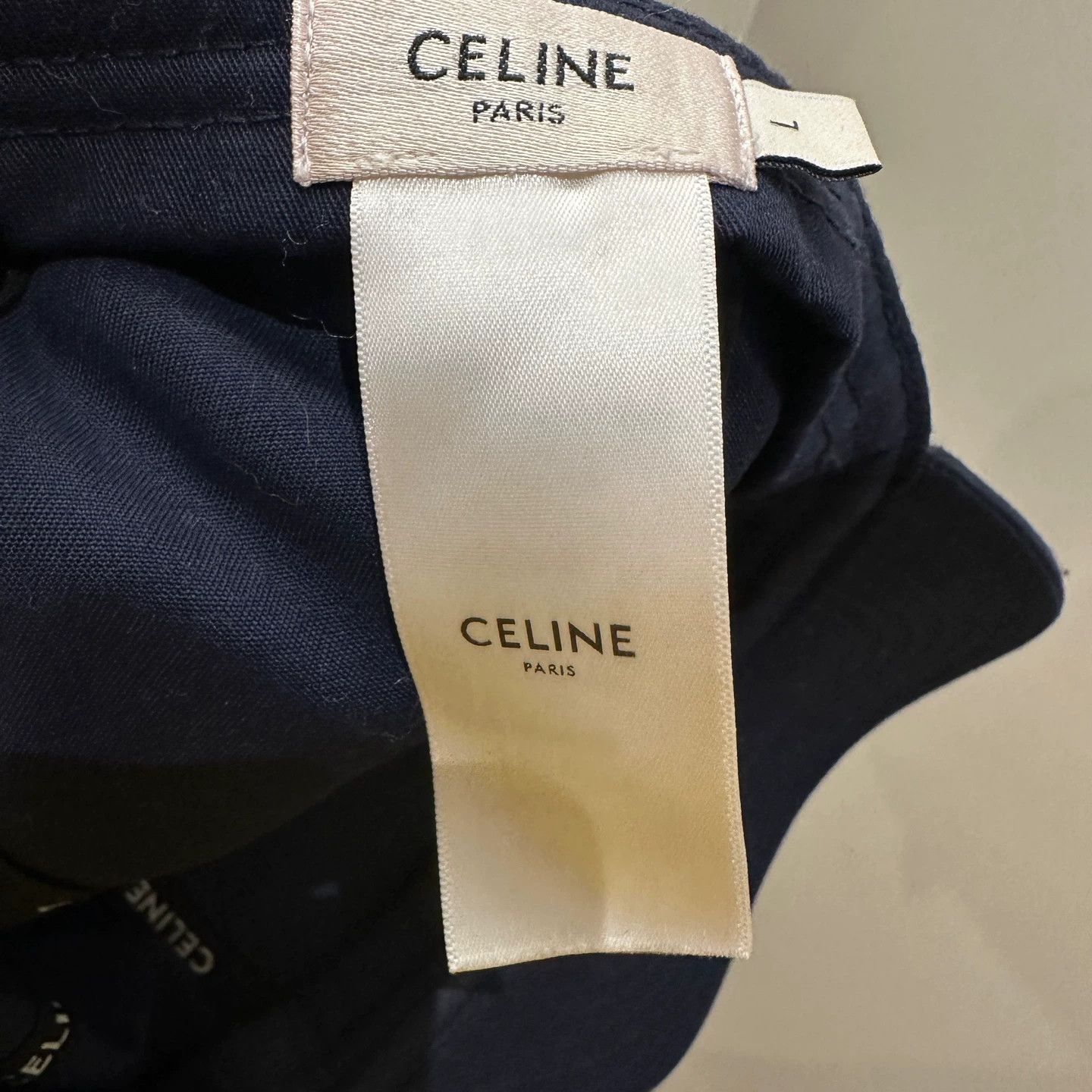 Celine Celine may123 Logo Lettering Baseball Cap L Cotton Size ONE SIZE - 6 Thumbnail
