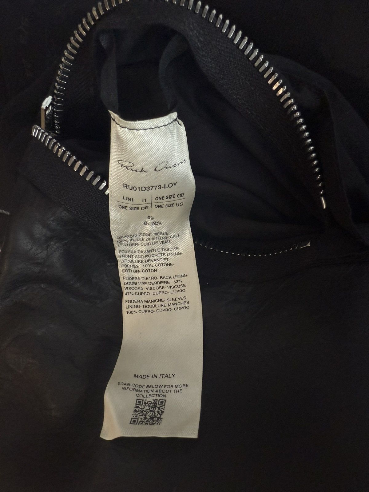 Rick Owens Rick Owens Luke Stooges Zip-Up leather Jacket Size US M / EU 48-50 / 2 - 3 Thumbnail