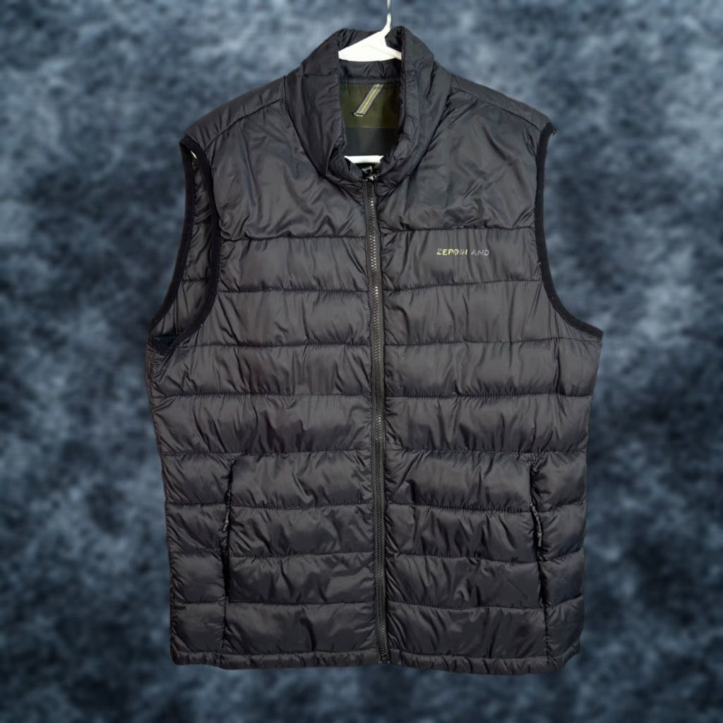 Cole Haan VINTAGE Cole Haan Mens ZERØGRAND Puffer Vest Black Medium Nylon Blend Size US M / EU 48-50 / 2 - 1 Thumbnail