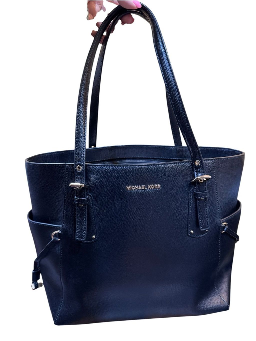 Michael Kors Michael Kors Voyager Tote Black Saffiano Leather Size ONE SIZE - 1 Thumbnail
