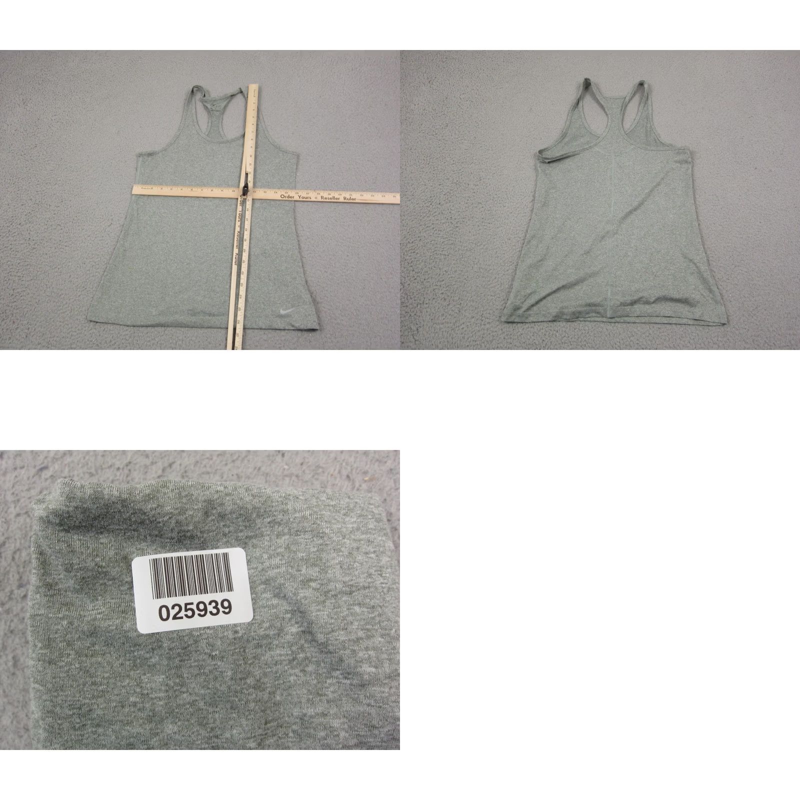 Nike Nike Tank Top Shirt Womens Medium Gray Racerback Athletic Sports Gym Workout 90s Size M / US 6-8 / IT 42-44 - 8 Thumbnail