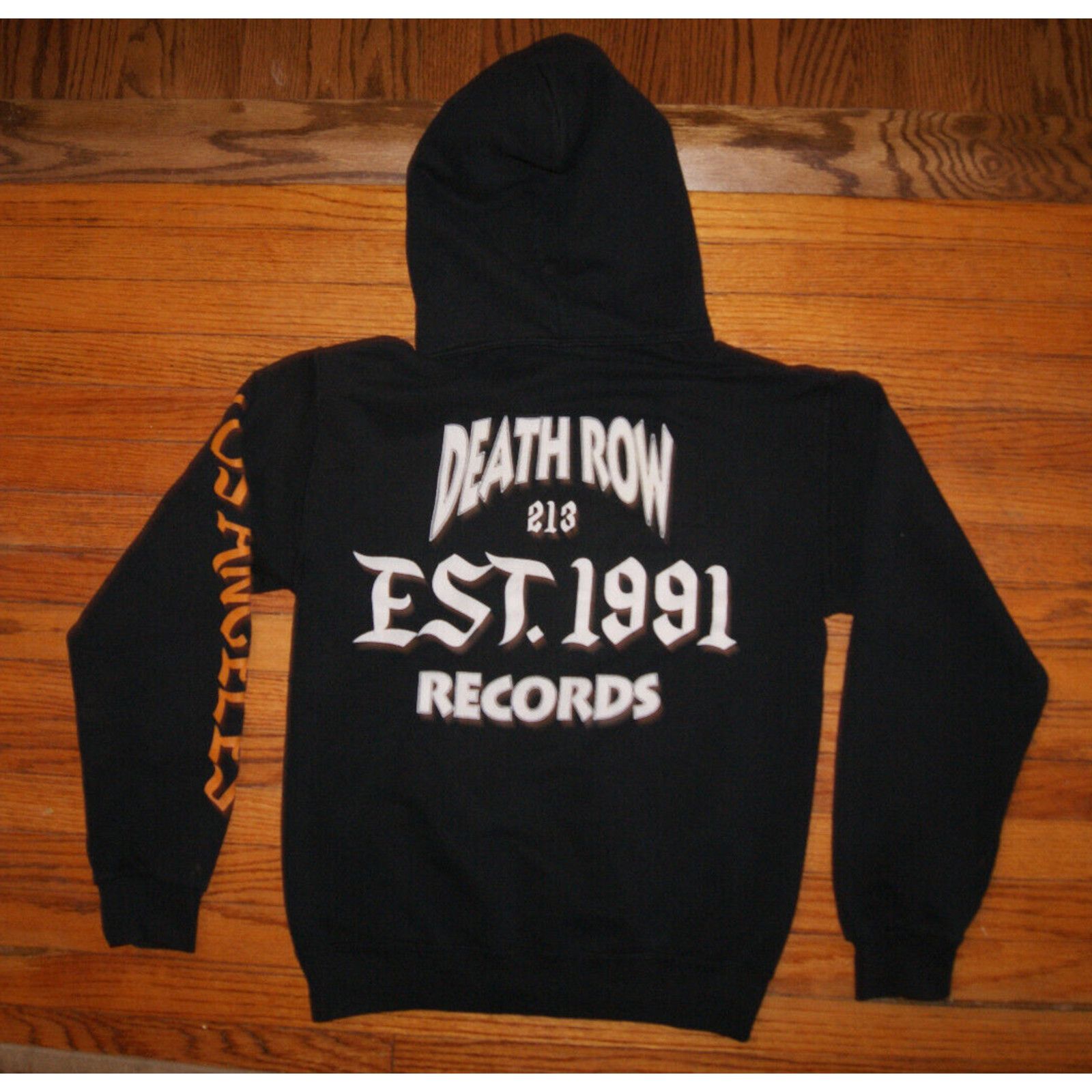 Ripple Junction Death Row Records 91 Los Angeles Hoodie Sweatshirt S 2 Sided Size US S / EU 44-46 / 1 - 4 Thumbnail