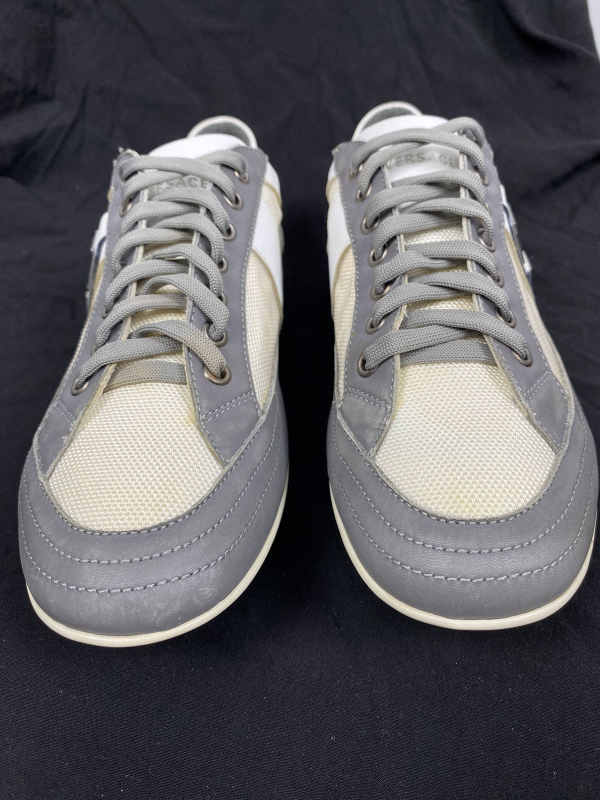 Versace Versace Canvas-Leather Sneakers size 40 Size US 10 / IT 40 - 6 Thumbnail