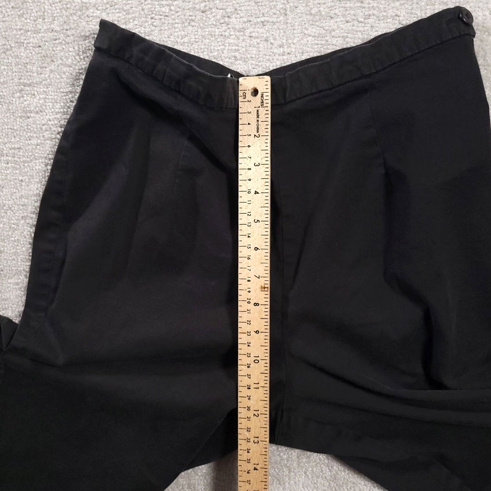 Vintage VINTAGE Briggs Dress Pants Women's 12 Black Cropped Capri Side Zip Made in USA Size 34" / US 12 / IT 48 - 6 Thumbnail