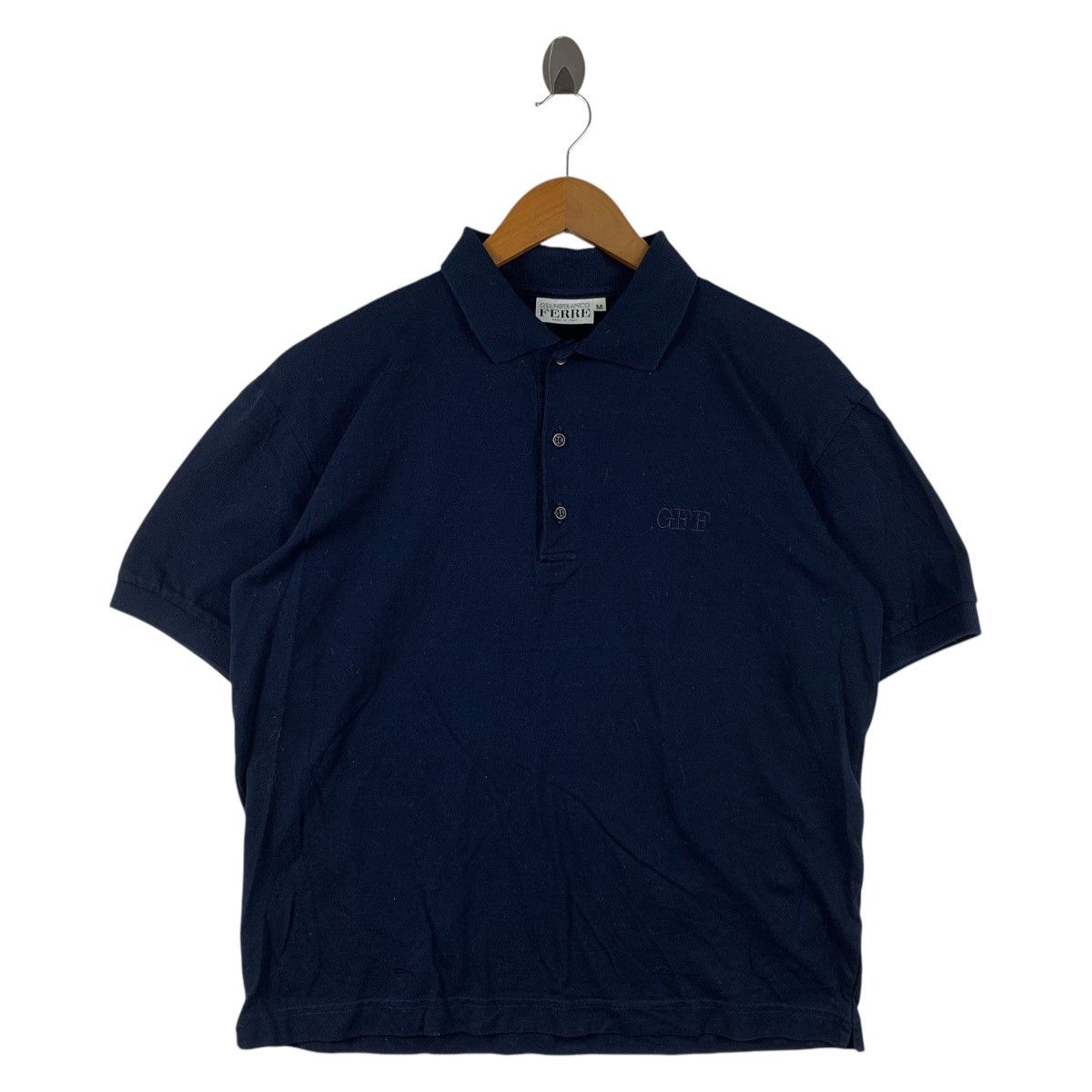 Gianfranco Ferre Vintage 90s GIANFRANCO FERRE small logo embroidery polo tee Size US M / EU 48-50 / 2 - 1 Thumbnail