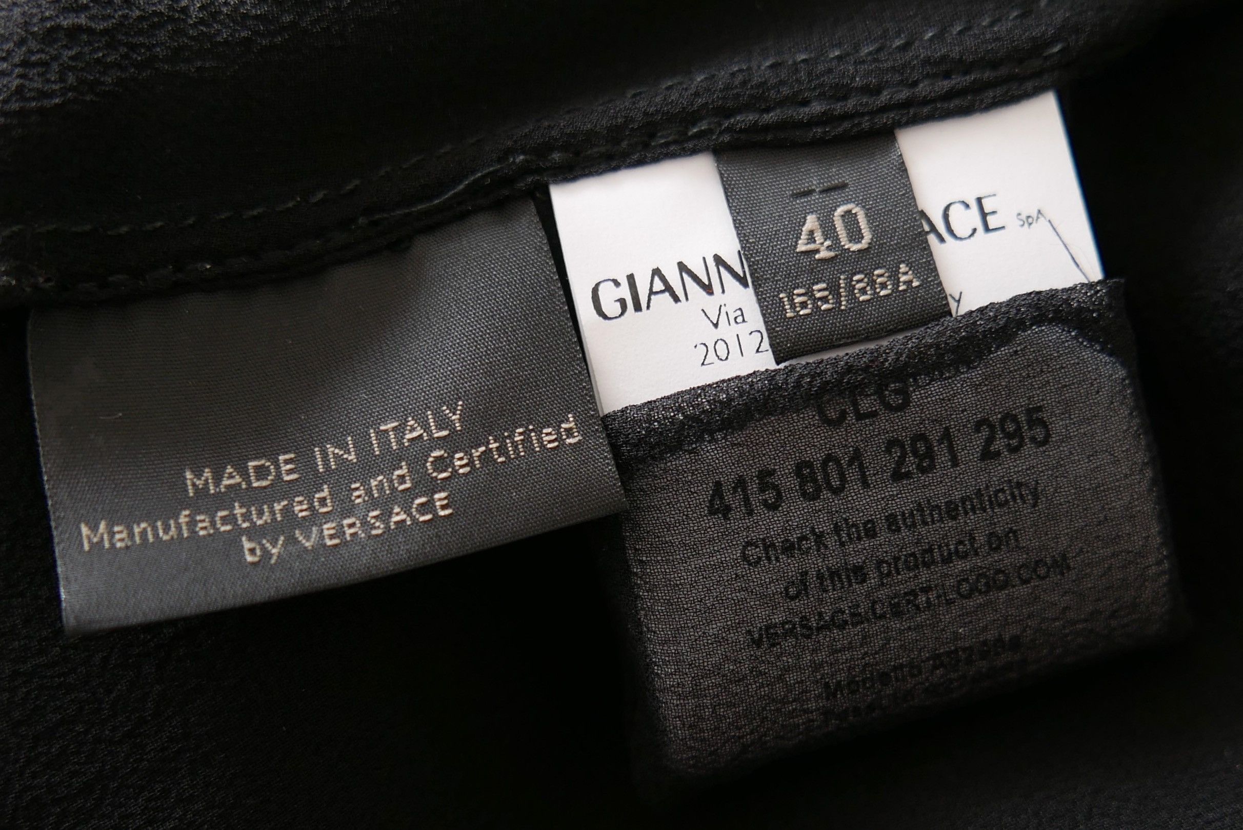Versace Versace SS19 black silk double layer slip dress Size S / US 4 / IT 40 - 7 Thumbnail