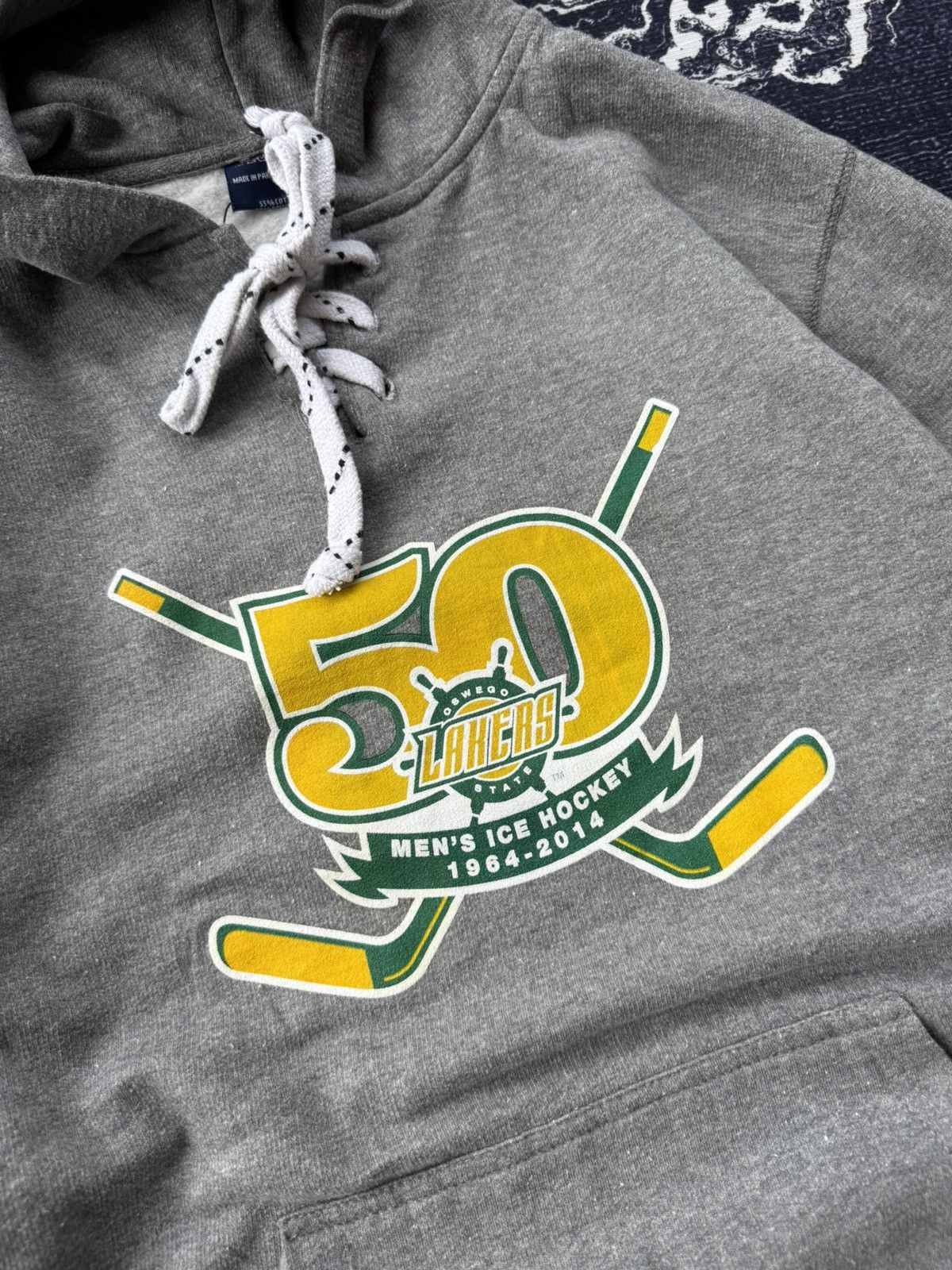 NBA × NHL × Vintage Mvsport 50oswego lakers hockey hoodie Size US S / EU 44-46 / 1 - 3 Thumbnail