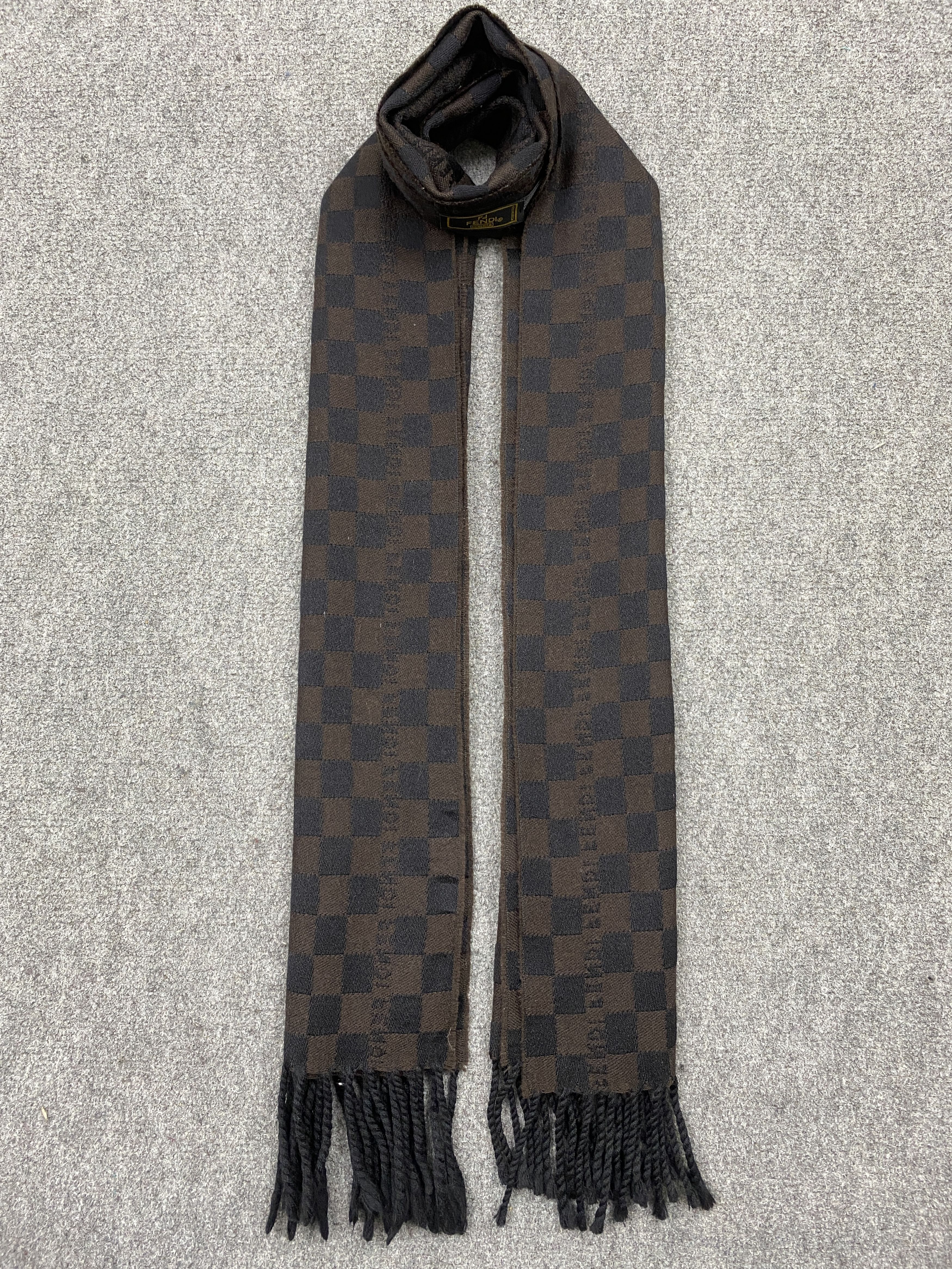 Fendi Fendi Zucca Monogram Scarf / Muffler / Neckwear - SC0134 Size ONE SIZE - 5 Thumbnail