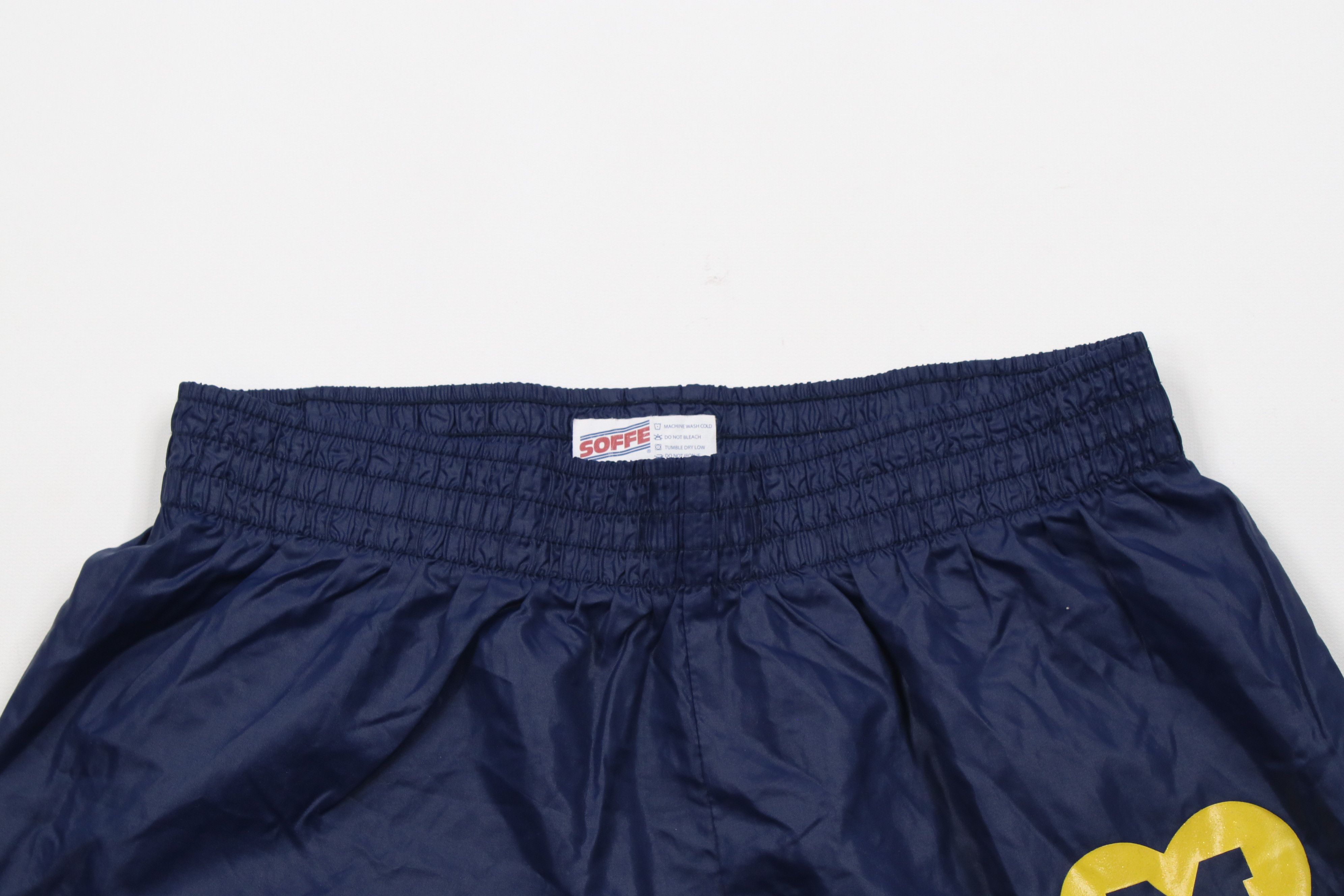 Vintage Vintage 90s University of Michigan Shorts Baggies Blue Nylon Size US 30 / EU 46 - 2 Thumbnail