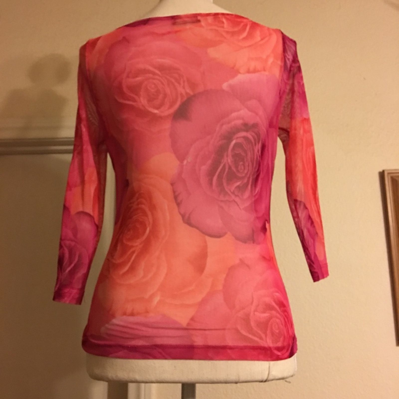 Other Evolution sheer fabric mesh floral print top Size M / US 6-8 / IT 42-44 - 2 Thumbnail