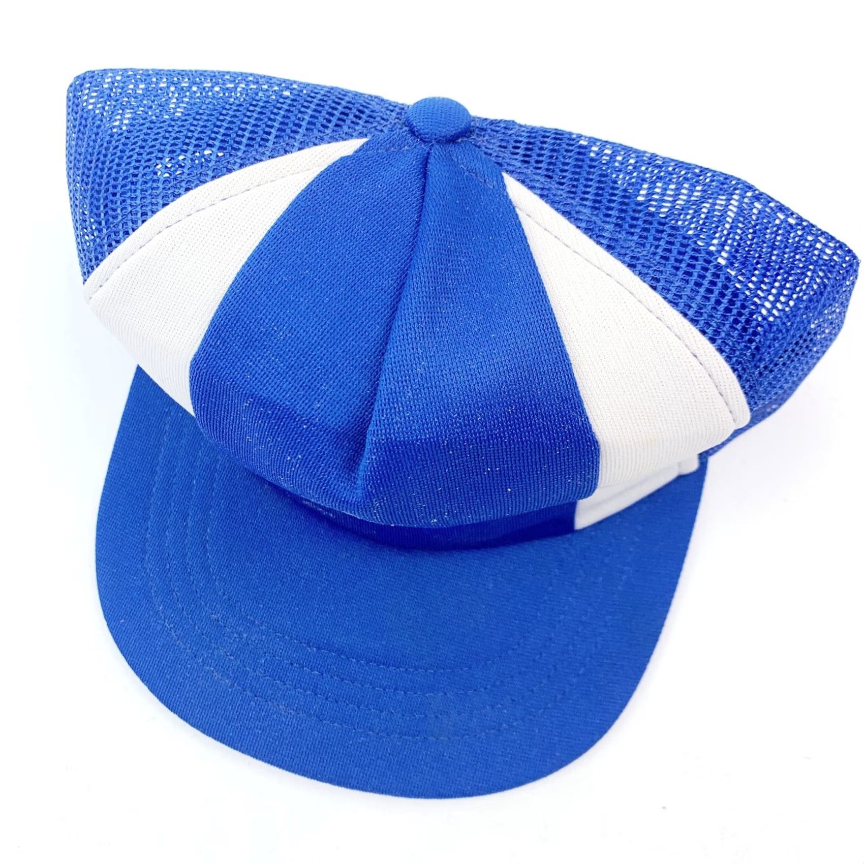 Vintage VINTAGE Snap-A-Tab Trucker Hat Cap Snapback Blue White Pinwheel Adjustable Men/Women? Size ONE SIZE - 3 Thumbnail